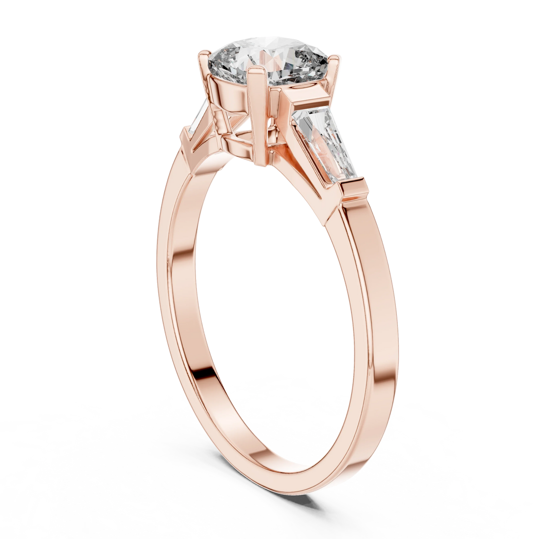 Three Stone Cushion Diamond Ring