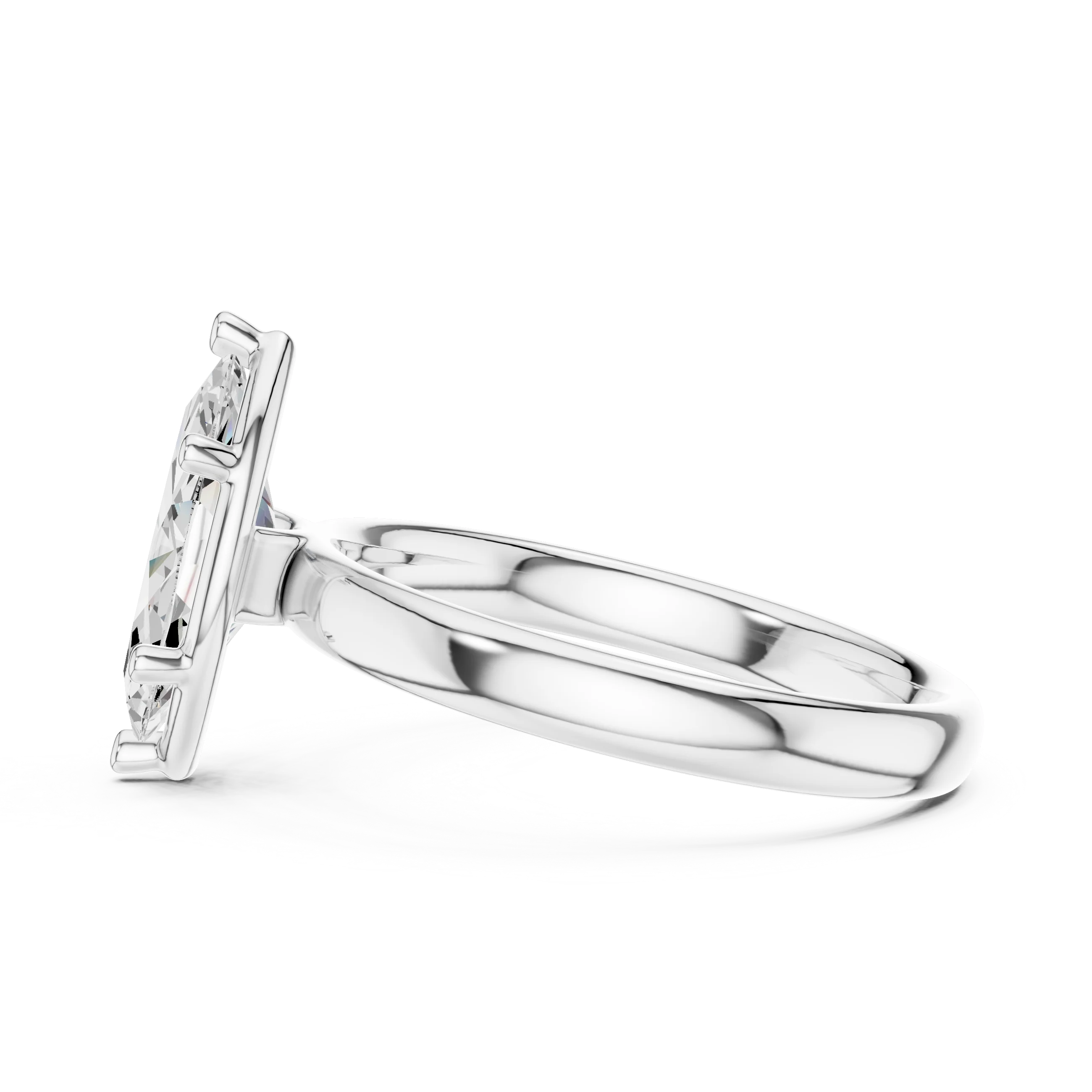 Marquise Diamond Solitaire Engagement Ring