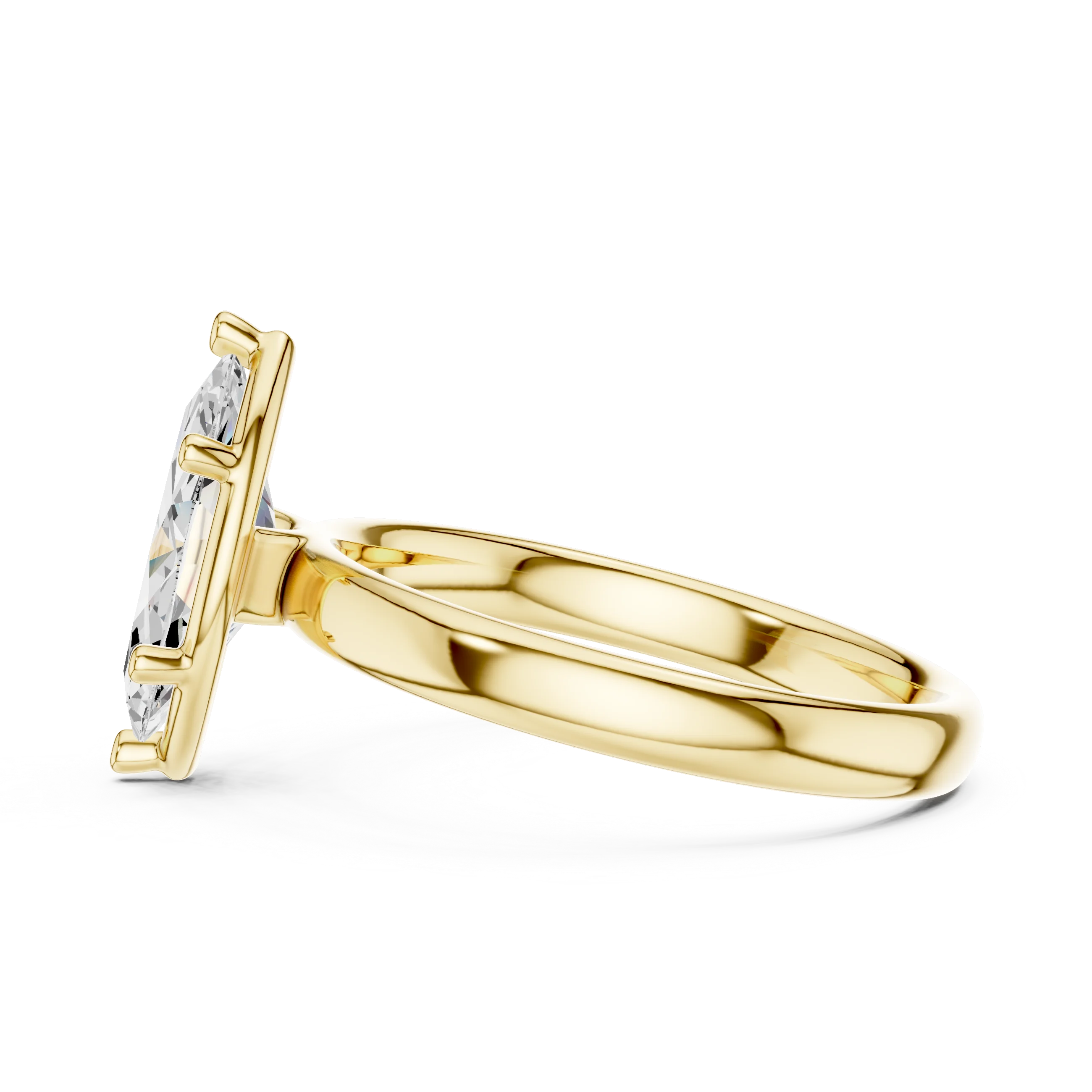 Marquise Diamond Solitaire Engagement Ring