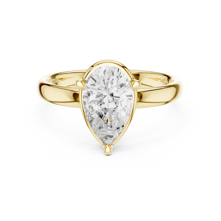 Pear Diamond Solitaire Engagement Ring