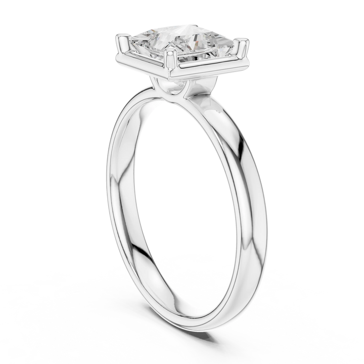 Princess Diamond Solitaire Engagement Ring