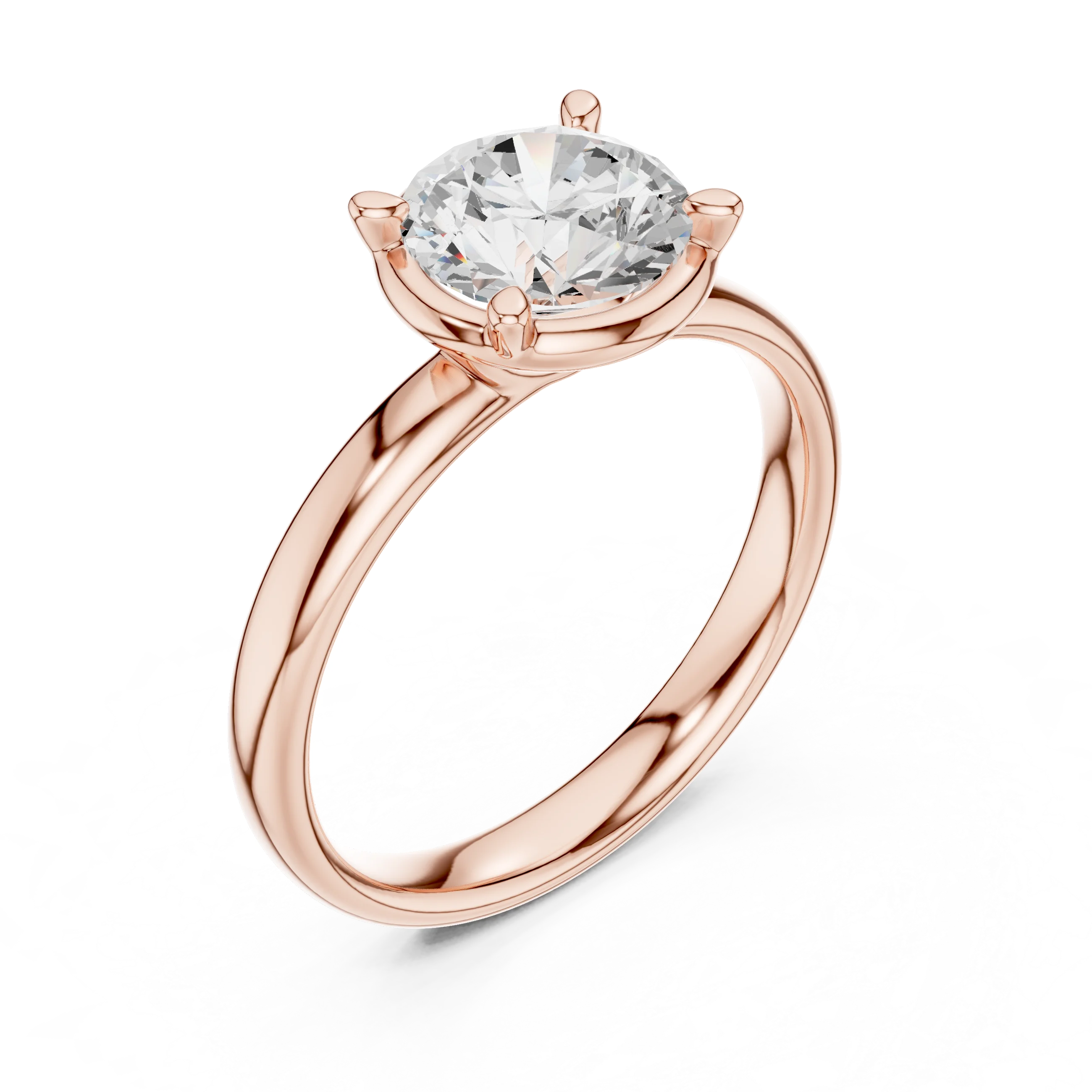 Round Diamond Solitaire Engagement Ring