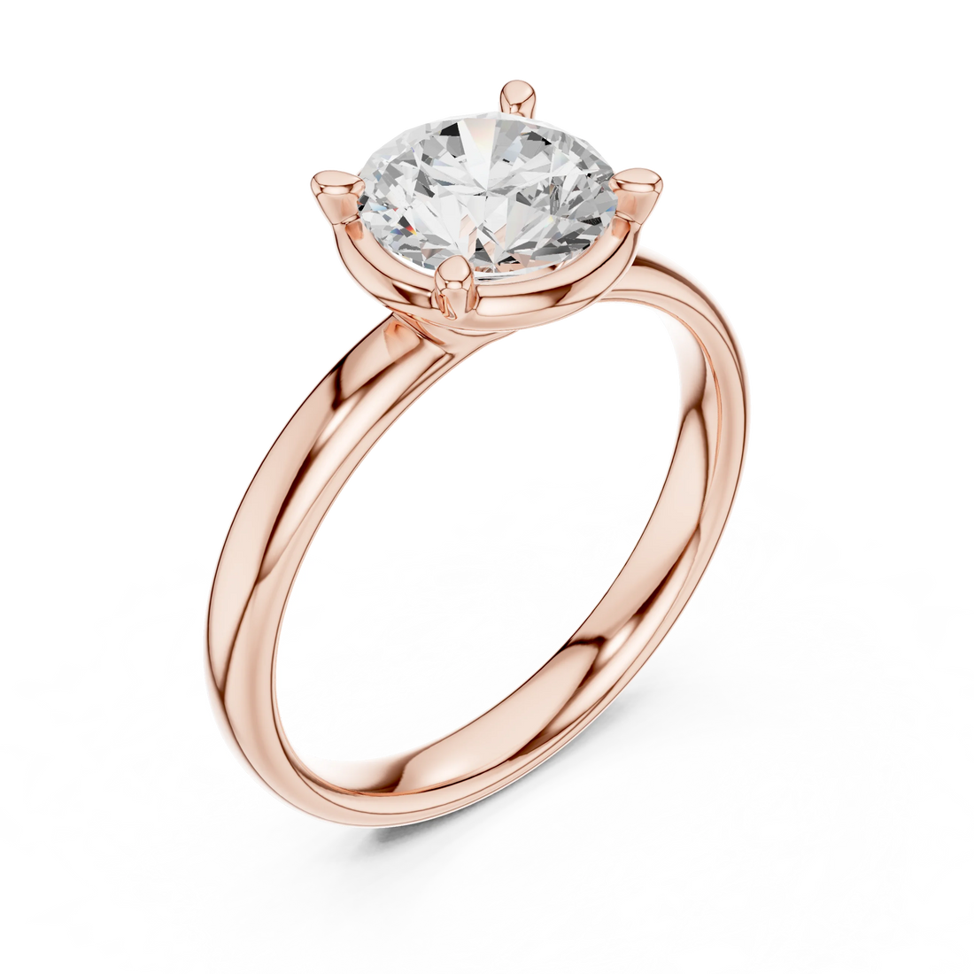 Round Diamond Solitaire Engagement Ring