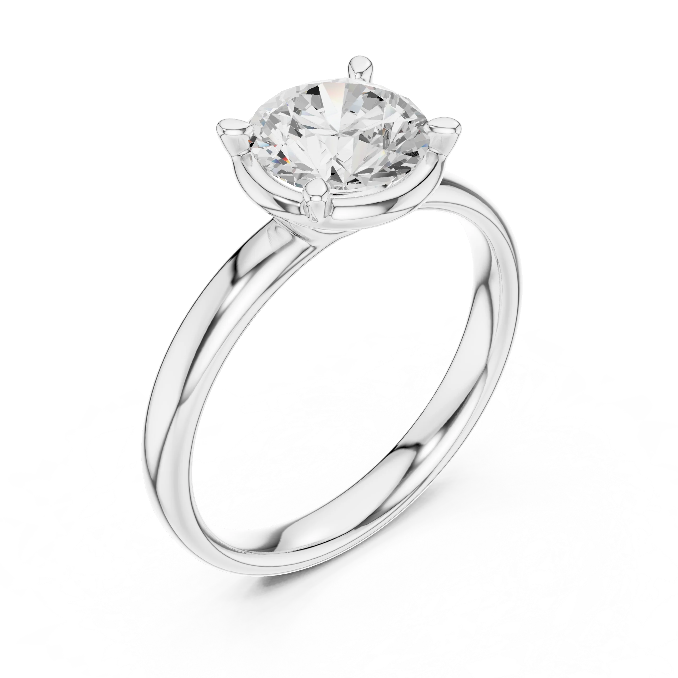 Round Diamond Solitaire Engagement Ring