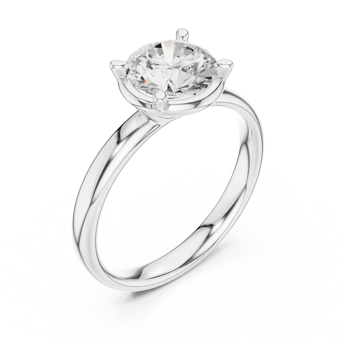 Round Diamond Solitaire Engagement Ring
