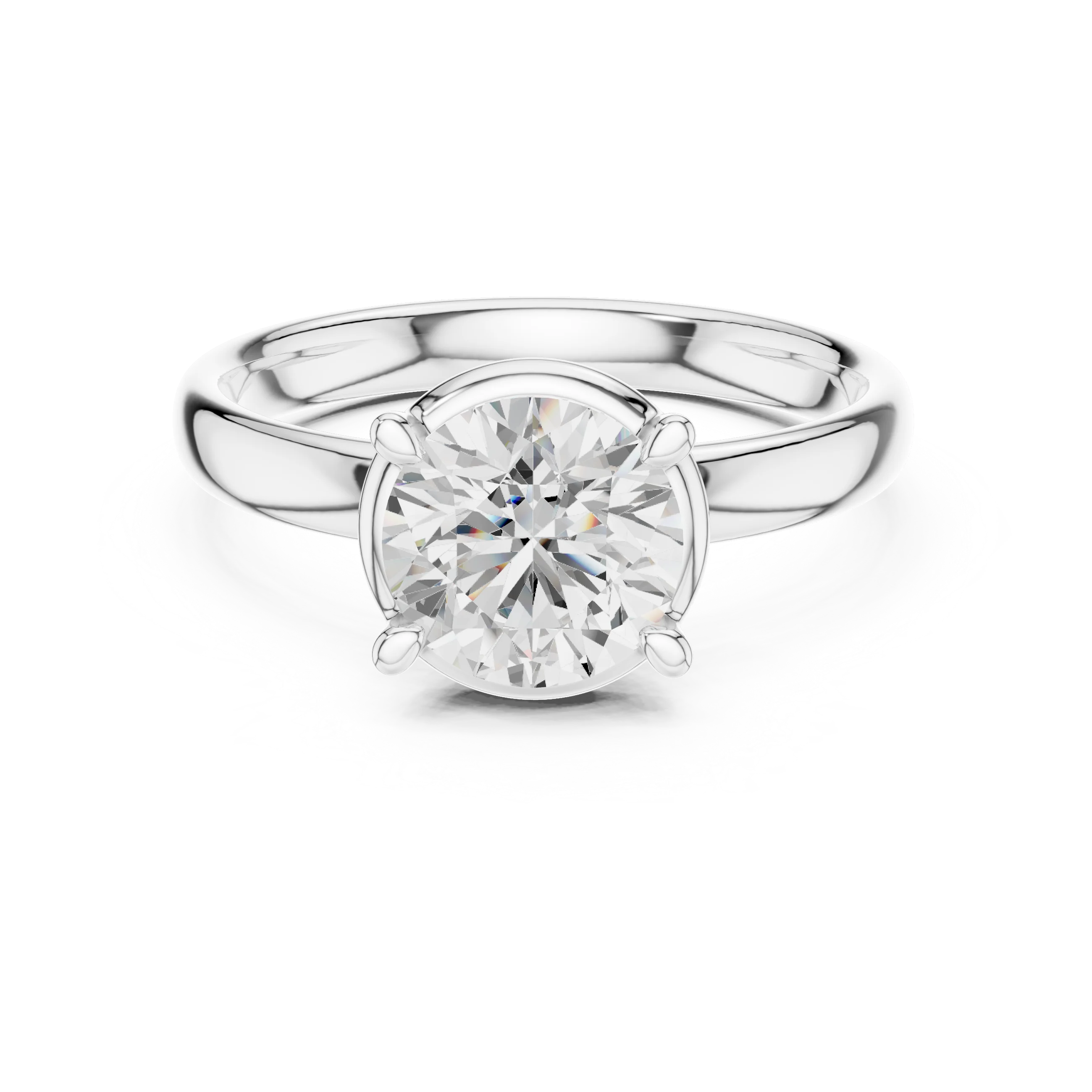 Round Diamond Solitaire Engagement Ring