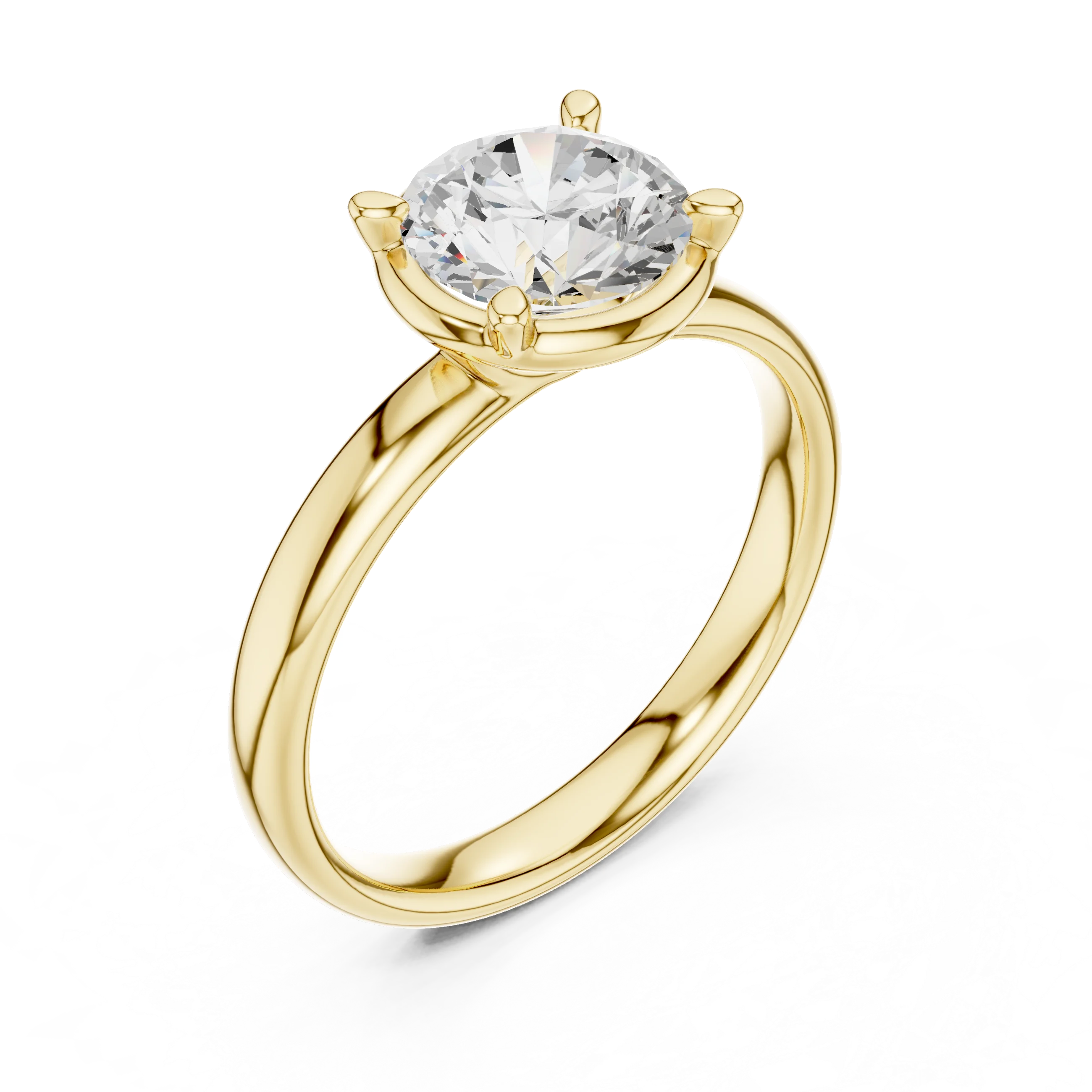 Round Diamond Solitaire Engagement Ring