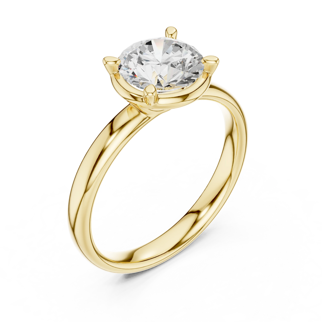 Round Diamond Solitaire Engagement Ring