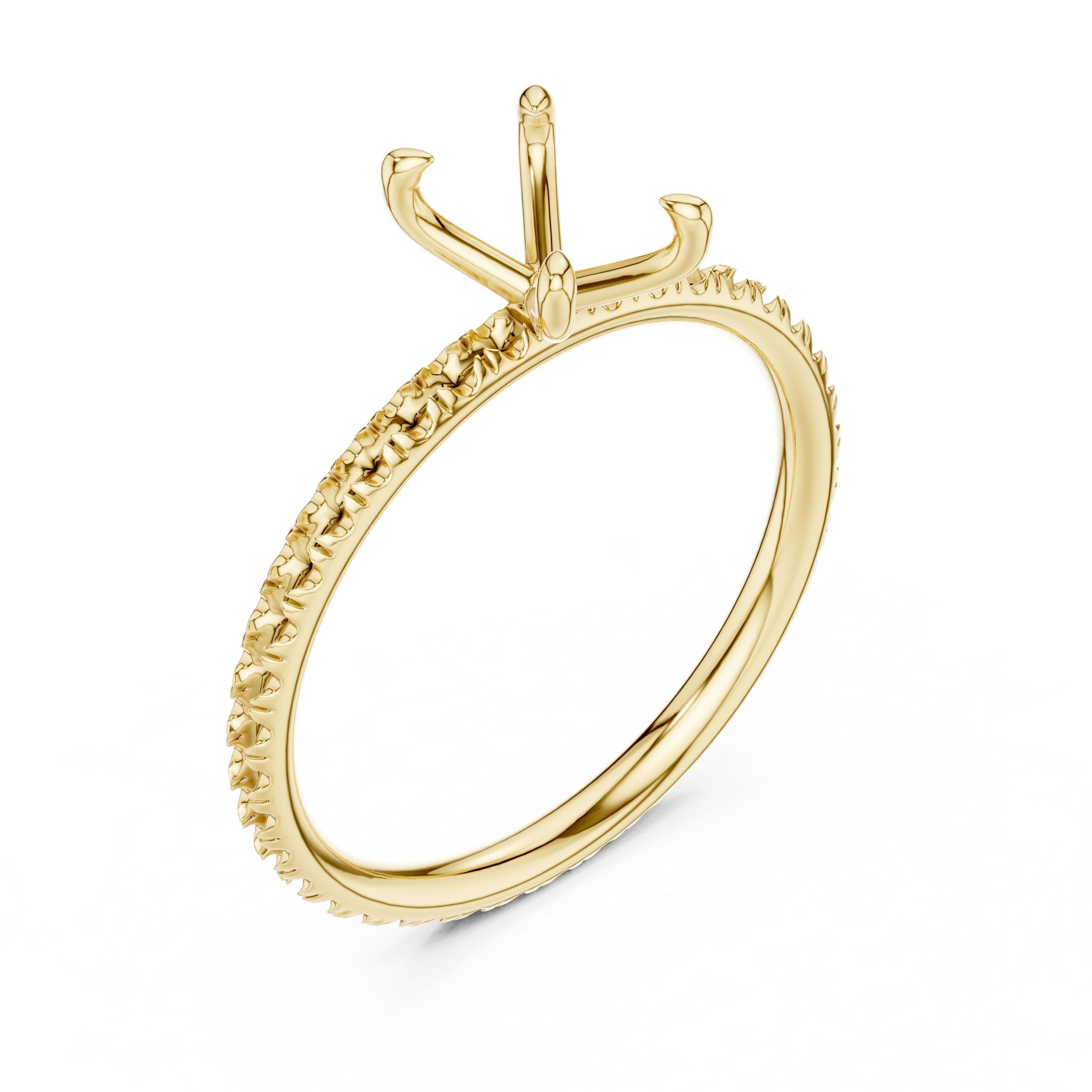Oval Cut Diamond Pave Engagement Ring