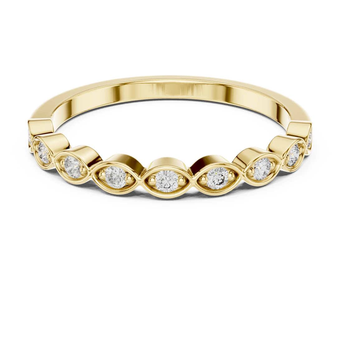 Diamond Bezel Eternity Band