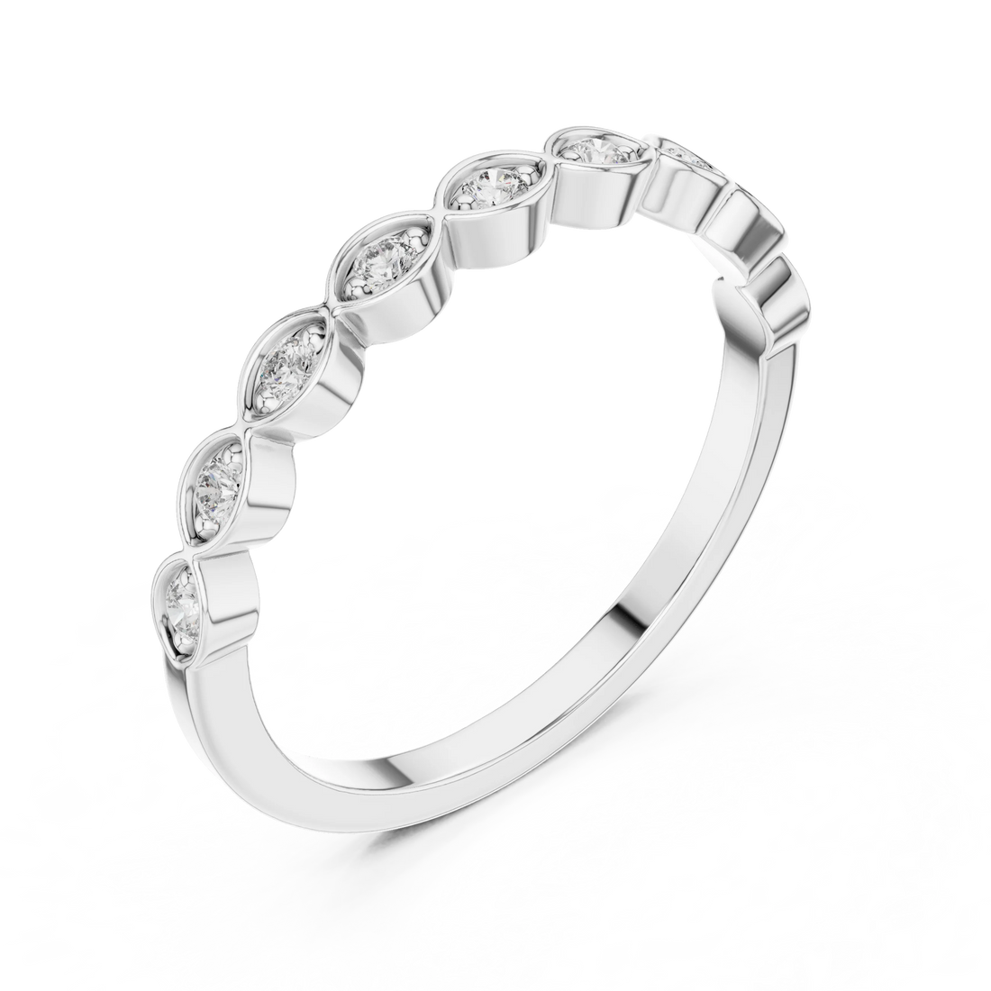Diamond Bezel Eternity Band