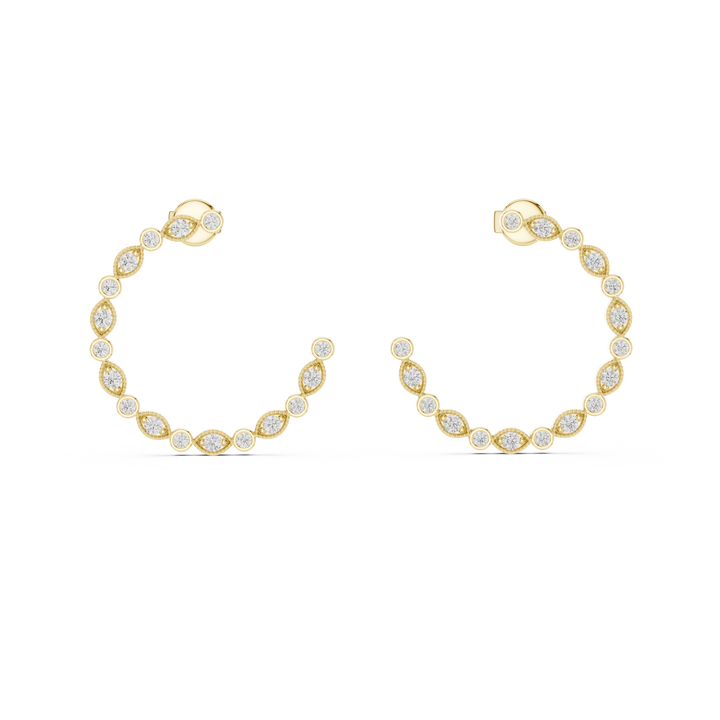 Eternal Vine Lab-Grown Diamond Hoop Earrings