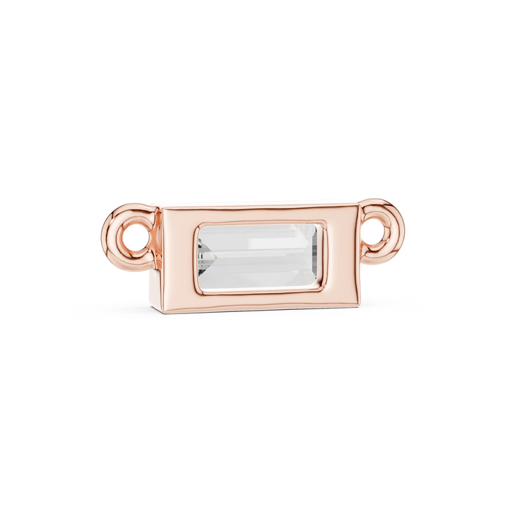 Linear Grace Emerald Diamond Pendant