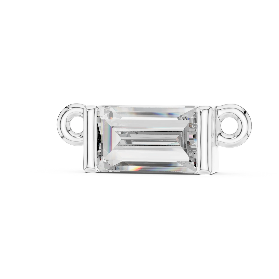 Linear Grace Emerald Diamond Pendant