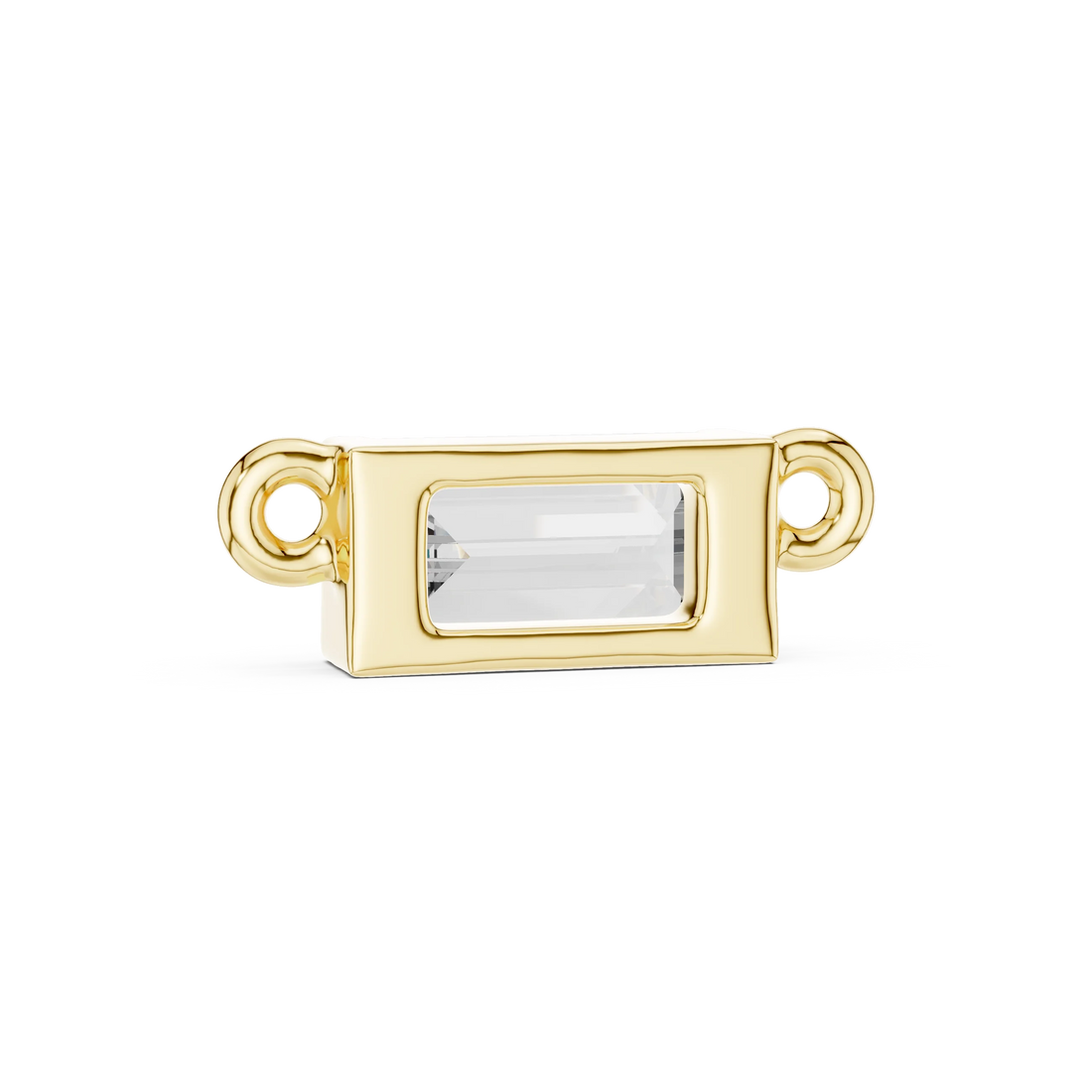 Linear Grace Emerald Diamond Pendant