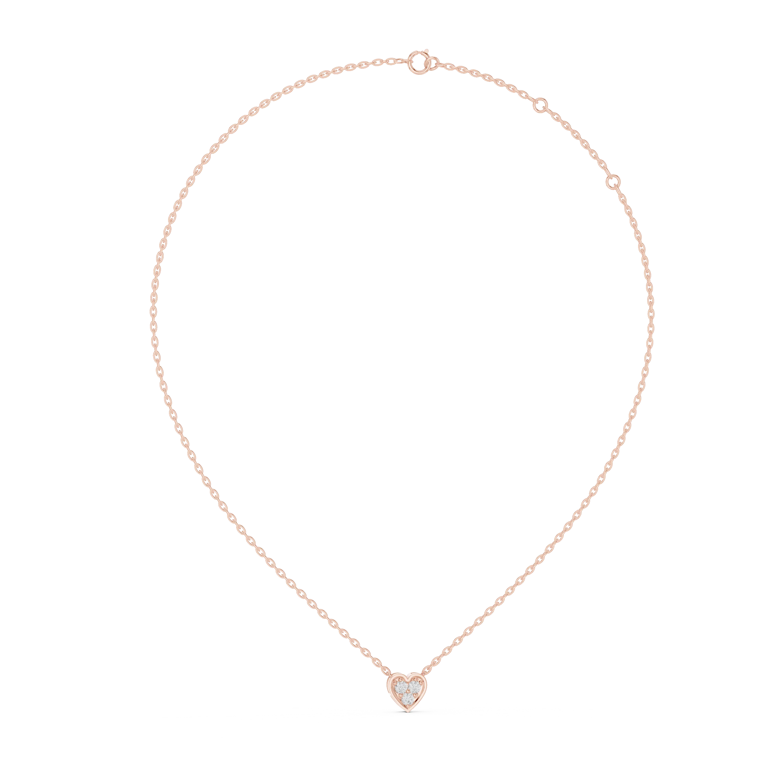 Trinity Heart Diamond Pendant
