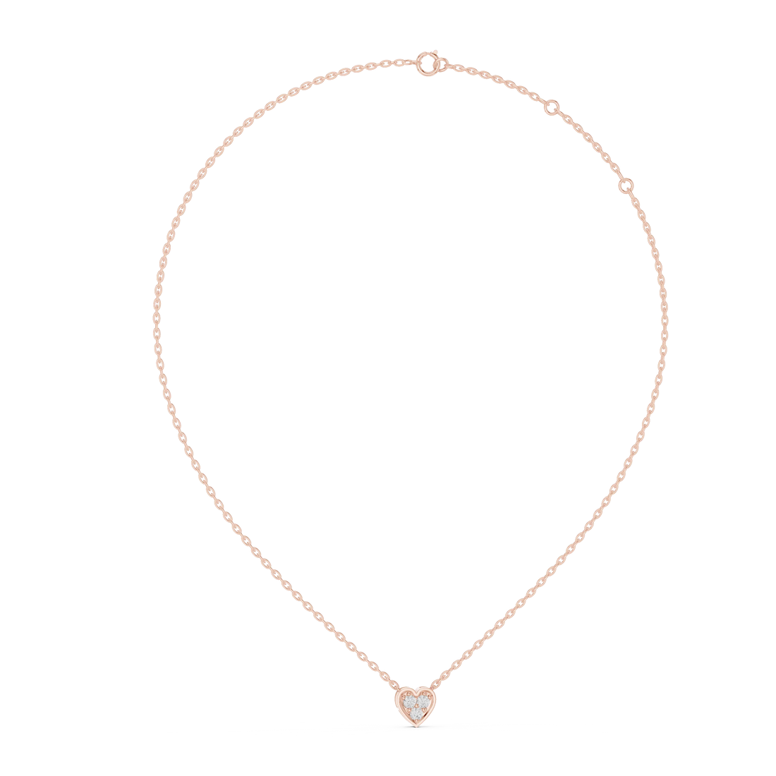 Trinity Heart Diamond Pendant