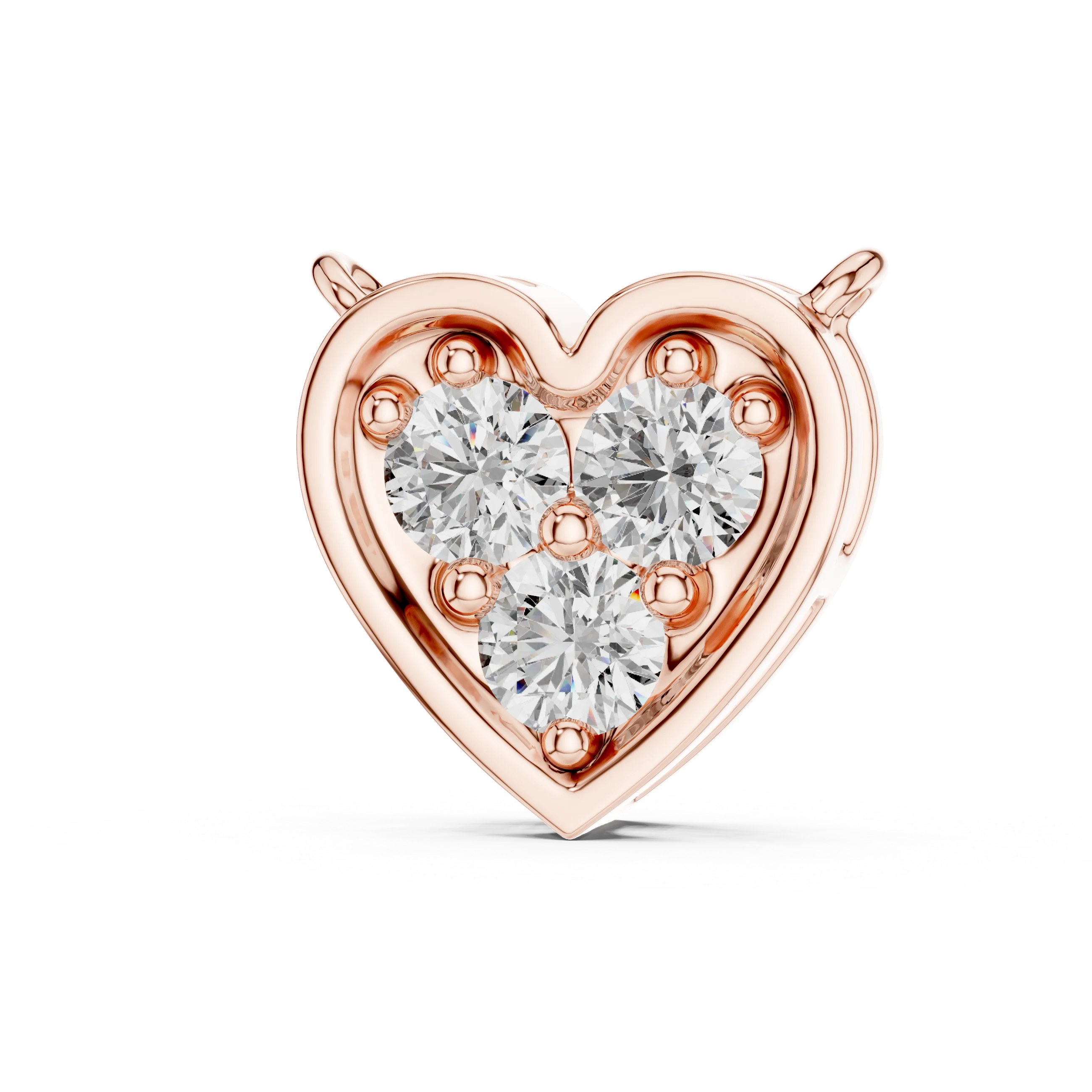 Trinity Heart Diamond Pendant