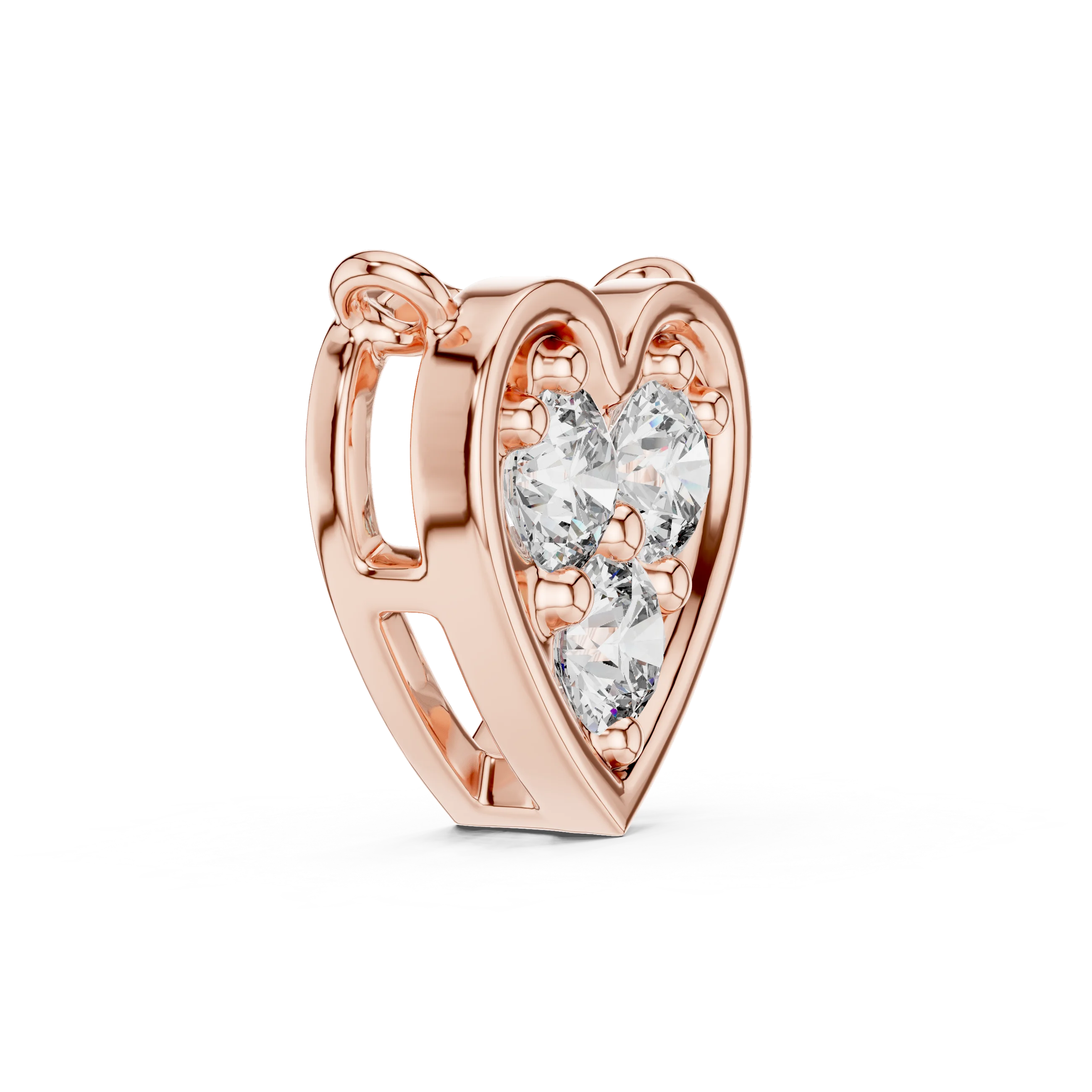 Trinity Heart Diamond Pendant