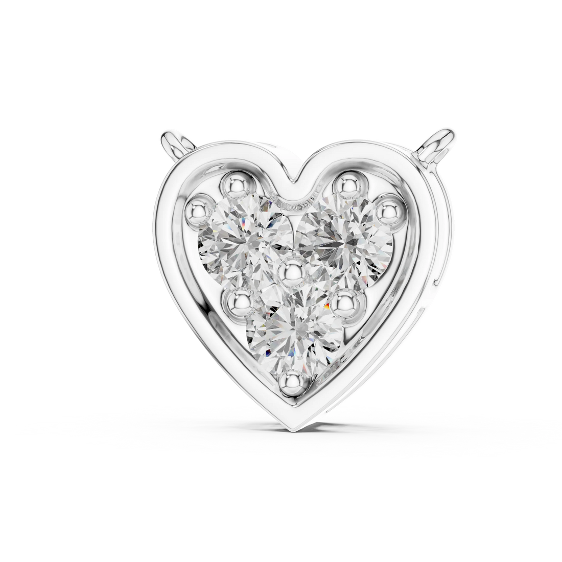 Trinity Heart Diamond Pendant