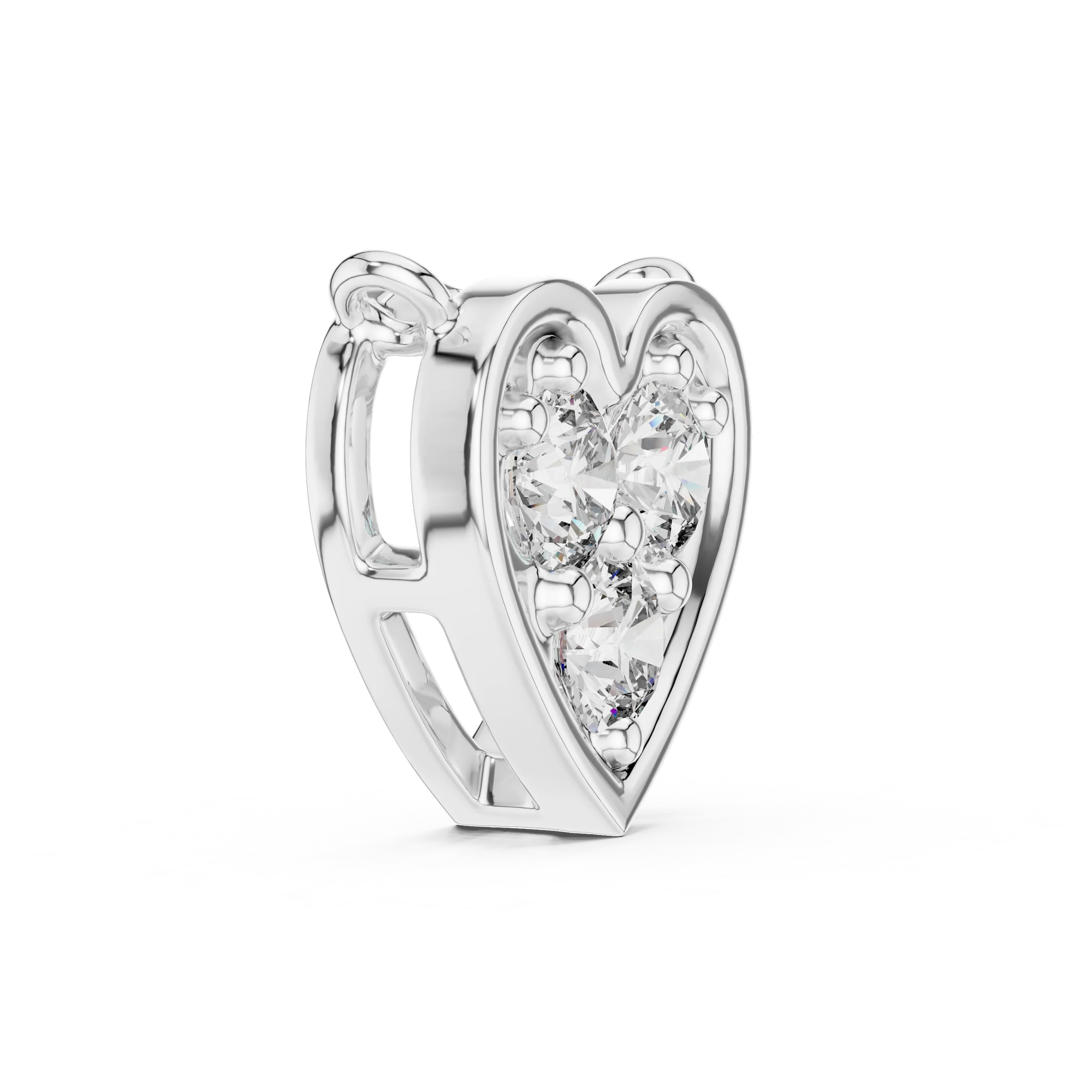Trinity Heart Diamond Pendant