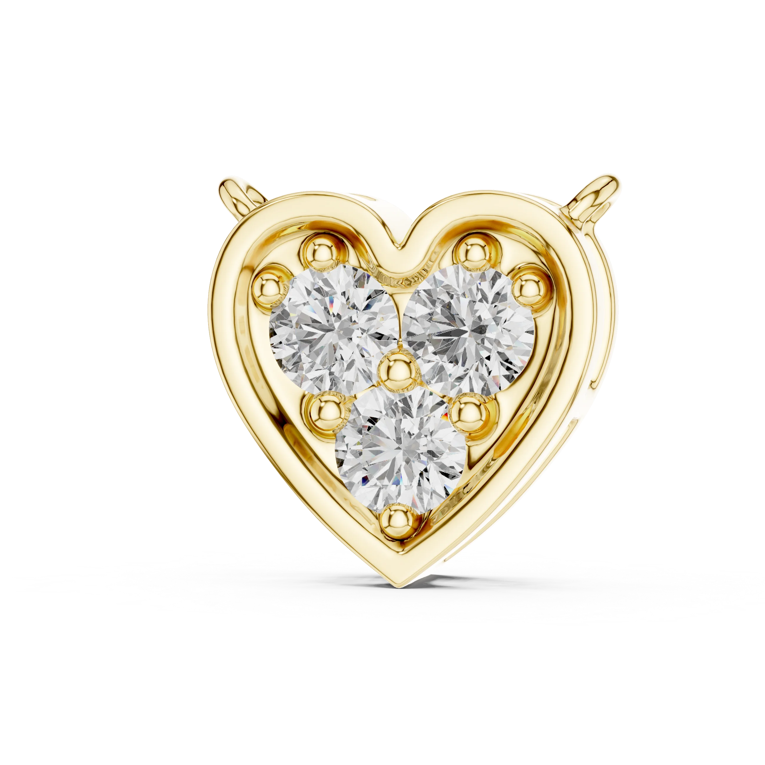 Trinity Heart Diamond Pendant