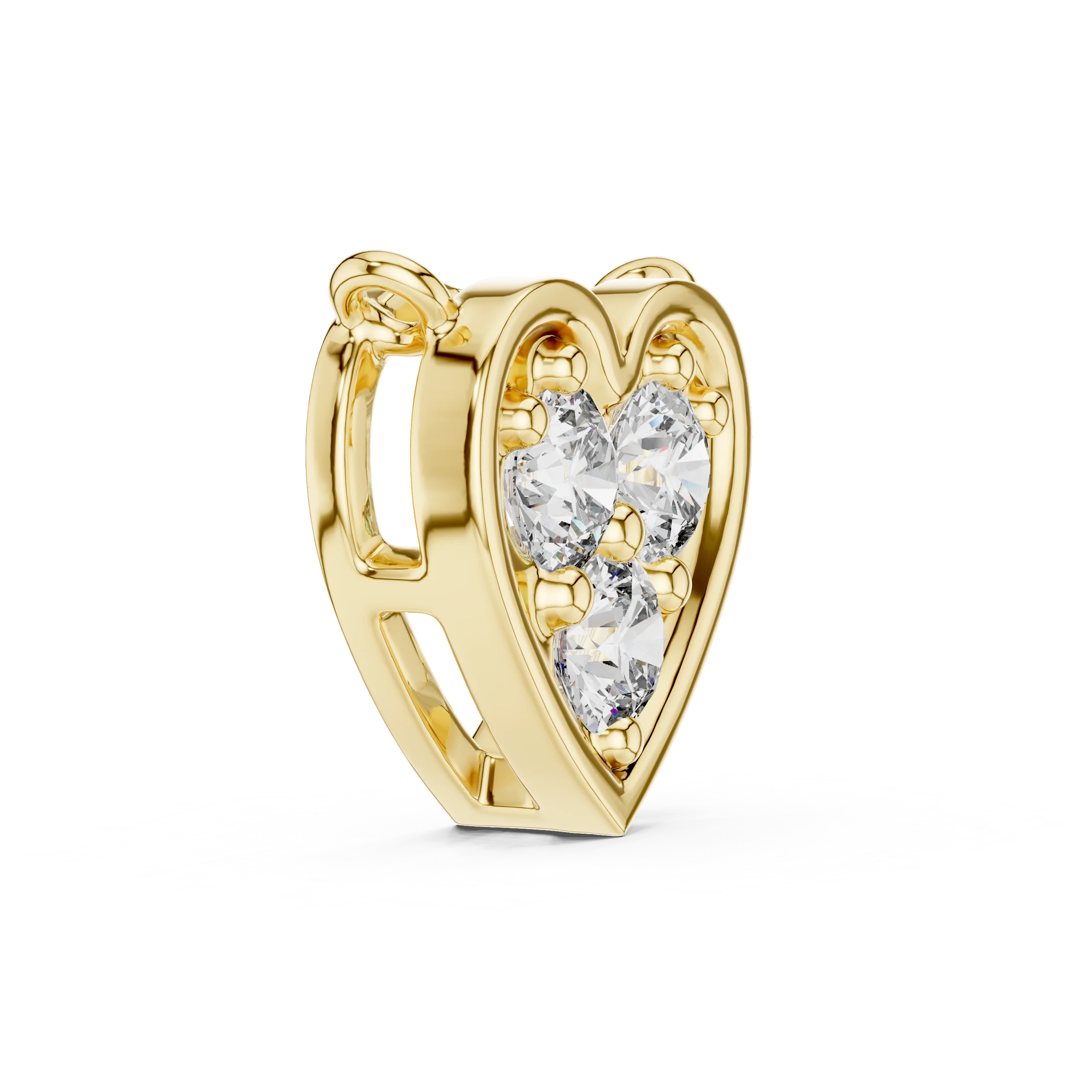 Trinity Heart Diamond Pendant