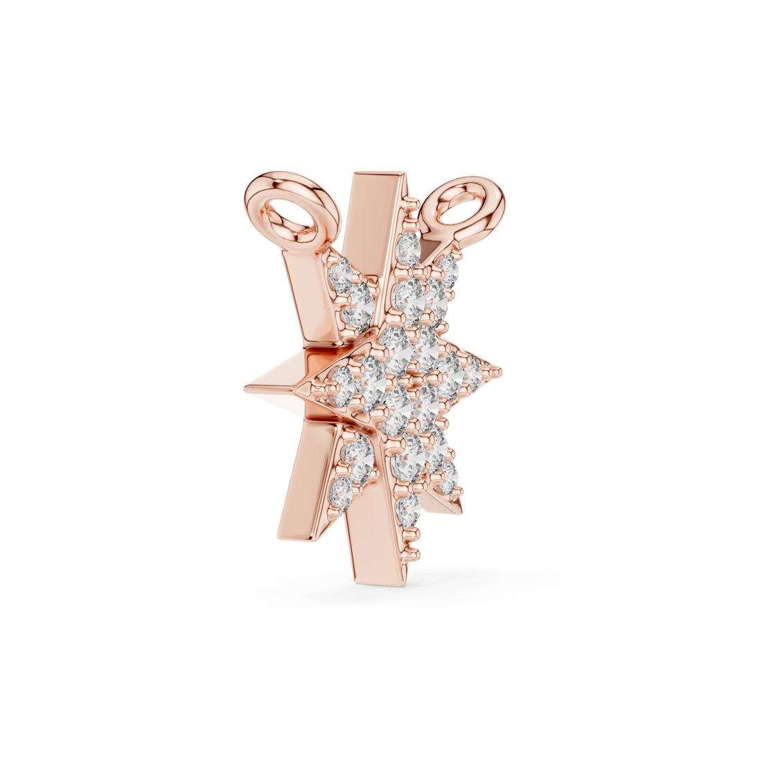 Stellar Glow Diamond Star Pendant