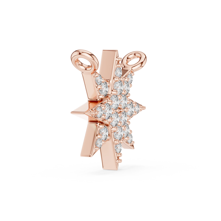 Stellar Glow Diamond Star Pendant