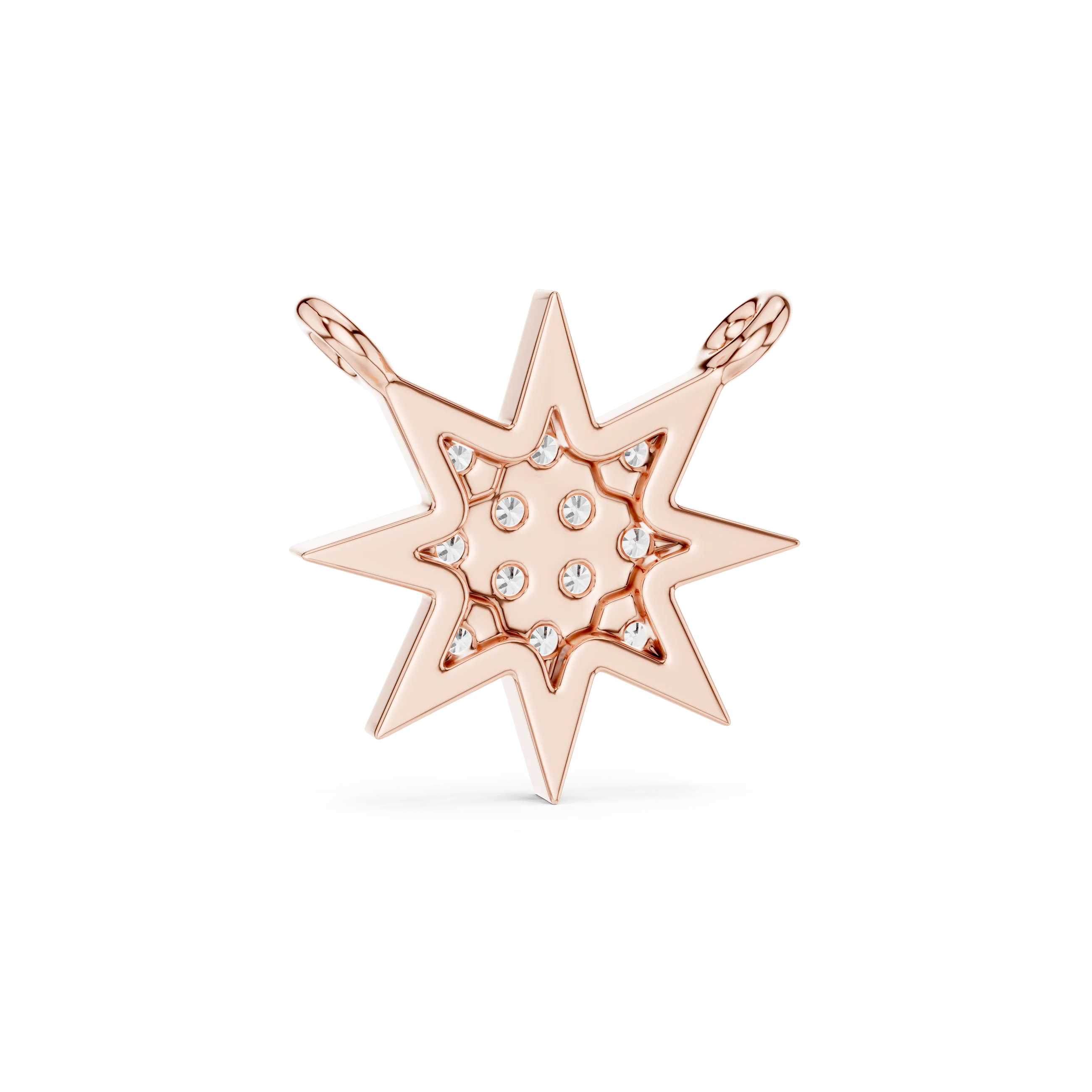 Stellar Glow Diamond Star Pendant