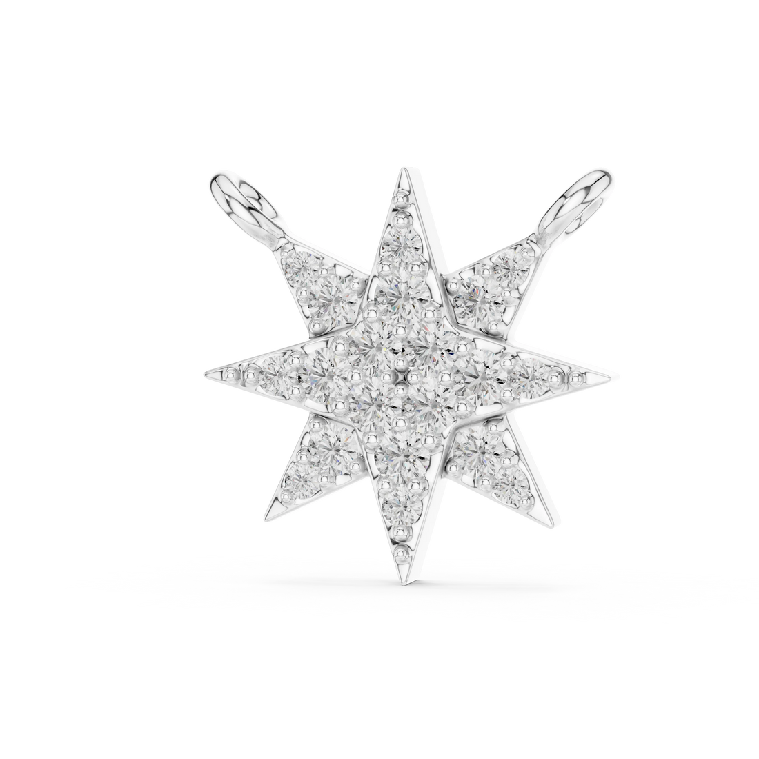 Stellar Glow Diamond Star Pendant