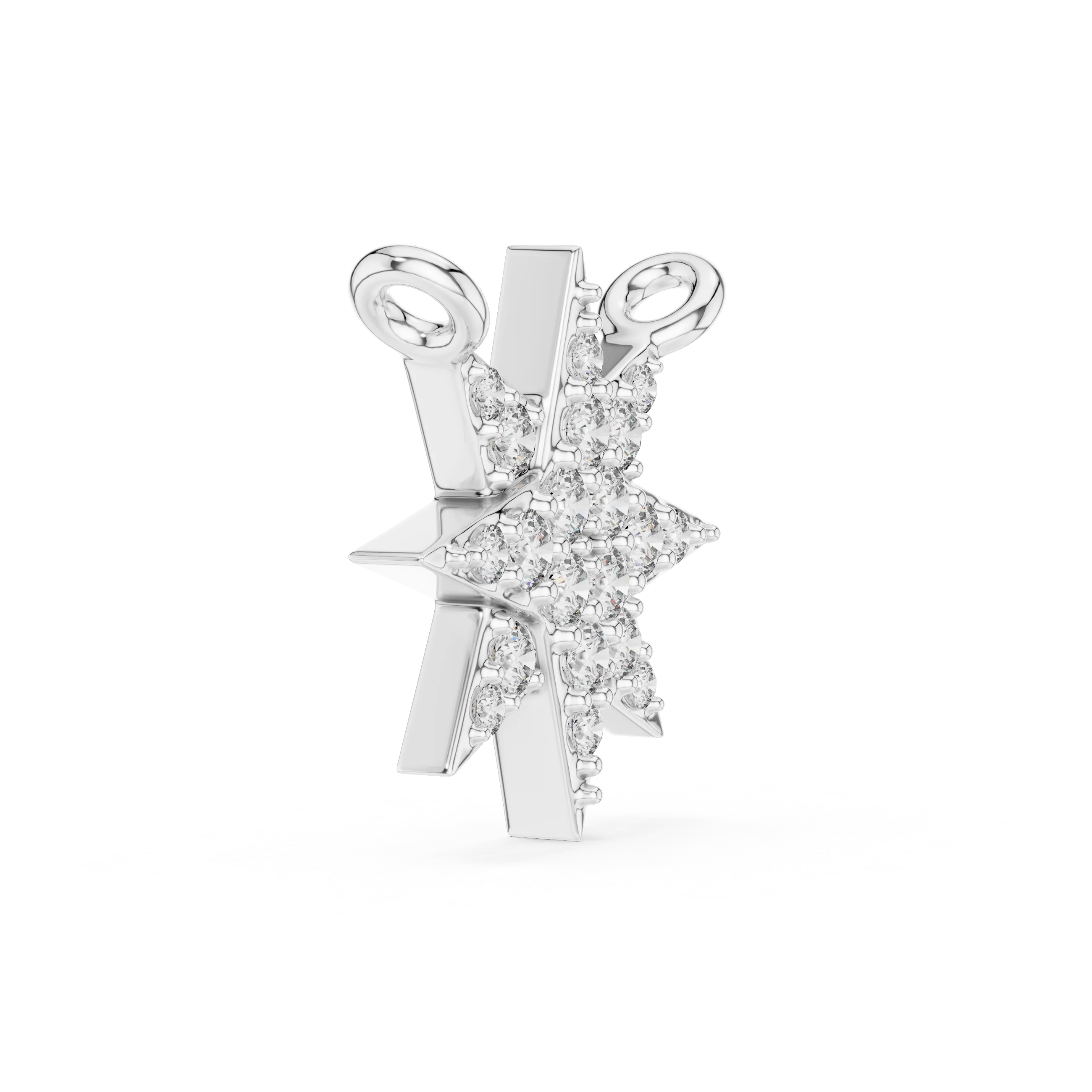 Stellar Glow Diamond Star Pendant