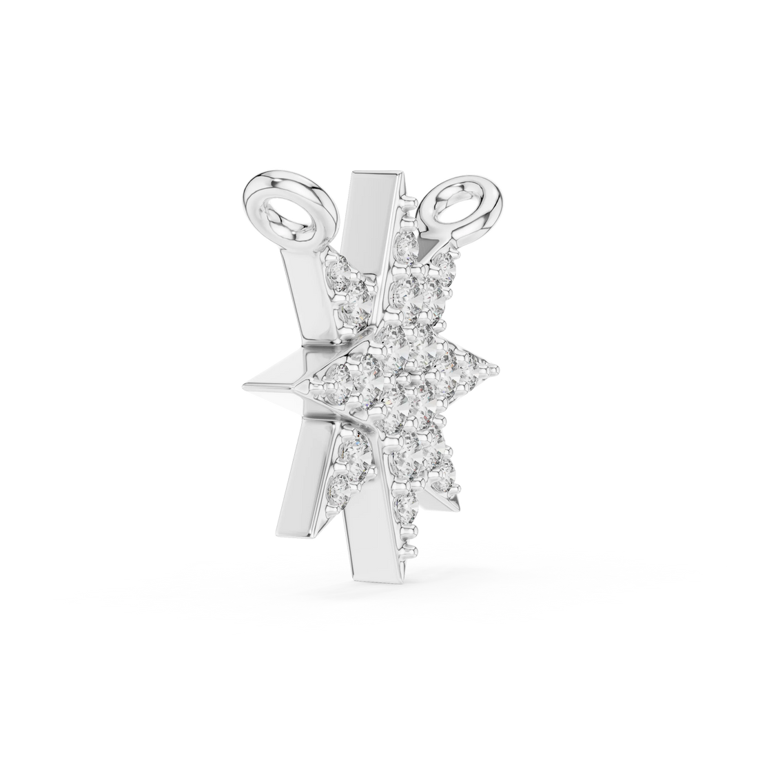Stellar Glow Diamond Star Pendant
