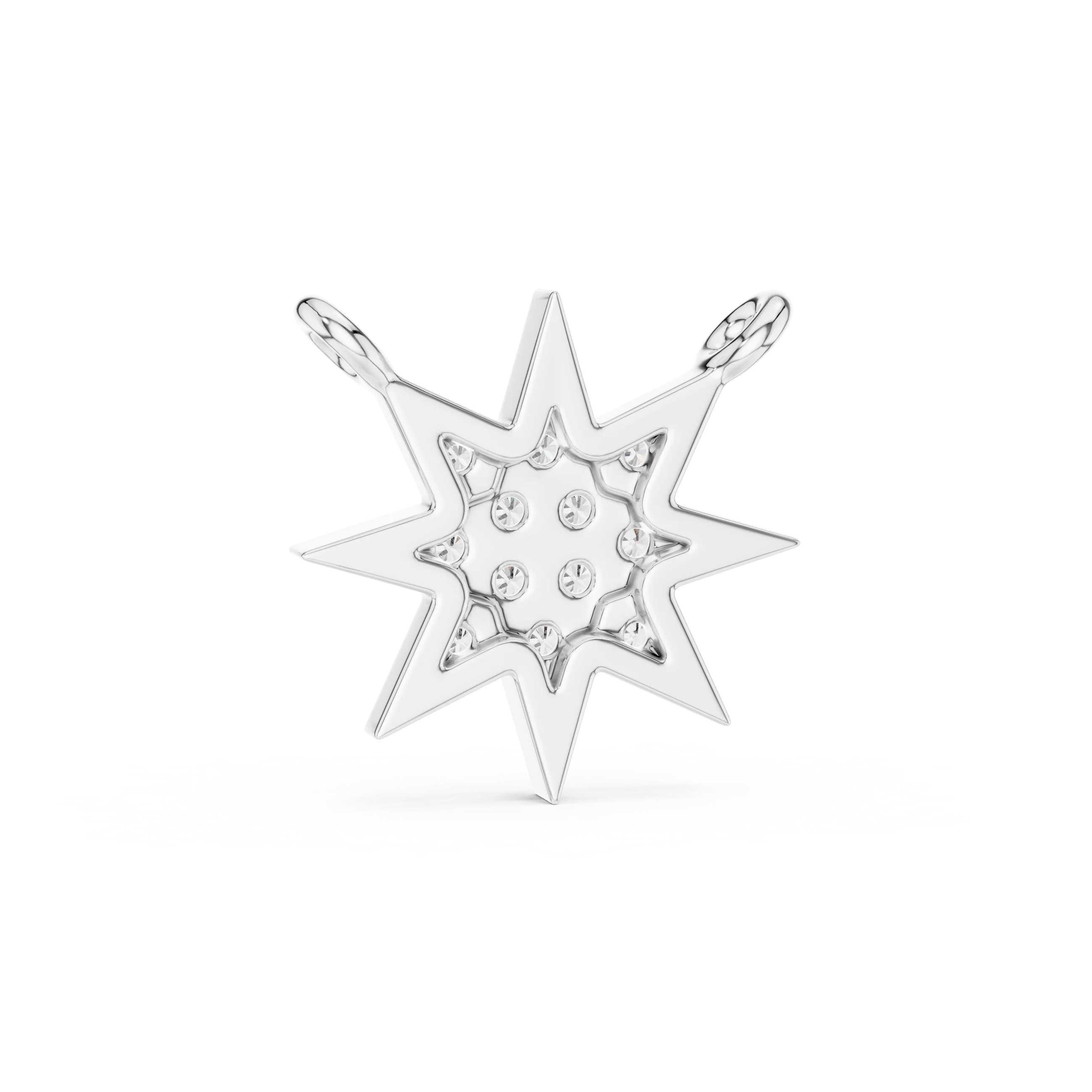 Stellar Glow Diamond Star Pendant