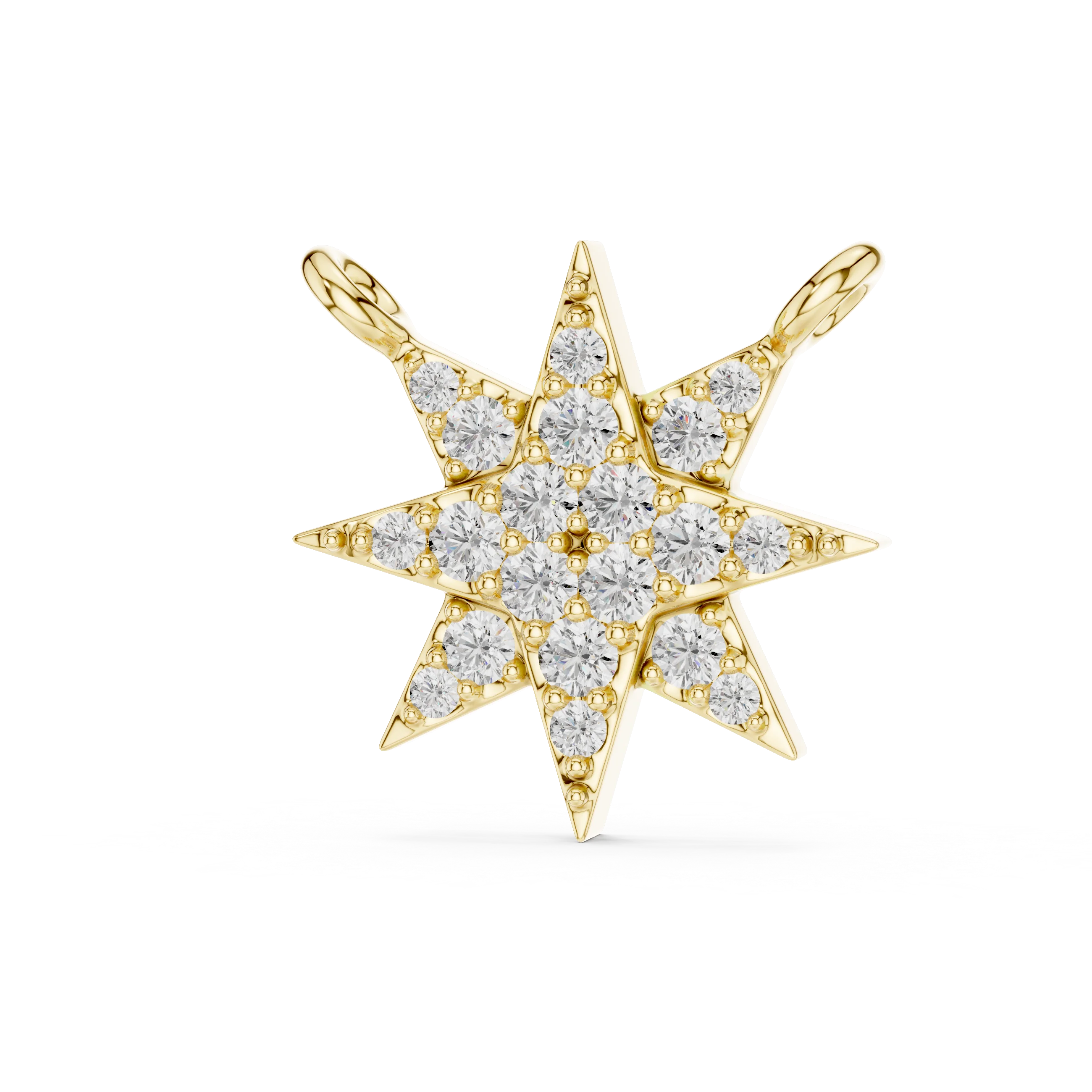 Stellar Glow Diamond Star Pendant