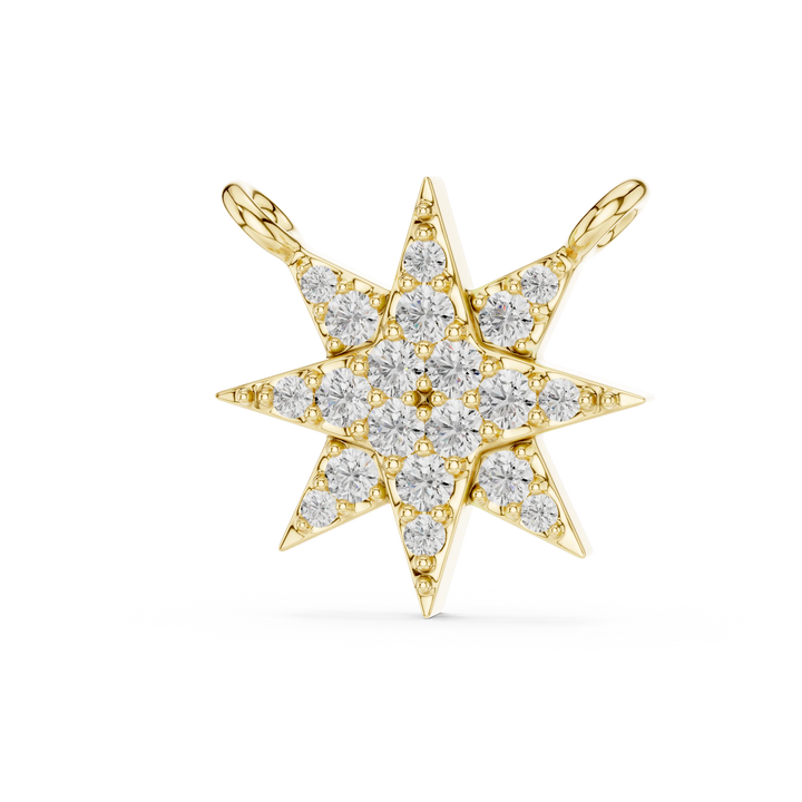 Stellar Glow Diamond Star Pendant