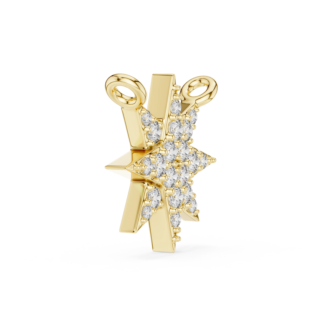 Stellar Glow Diamond Star Pendant
