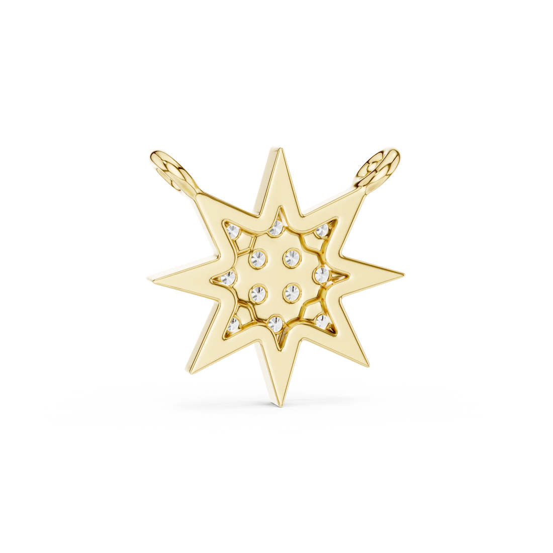 Stellar Glow Diamond Star Pendant