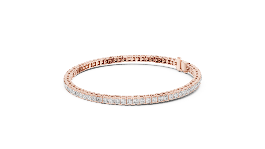 Royal Grid Diamond Tennis Bracelet