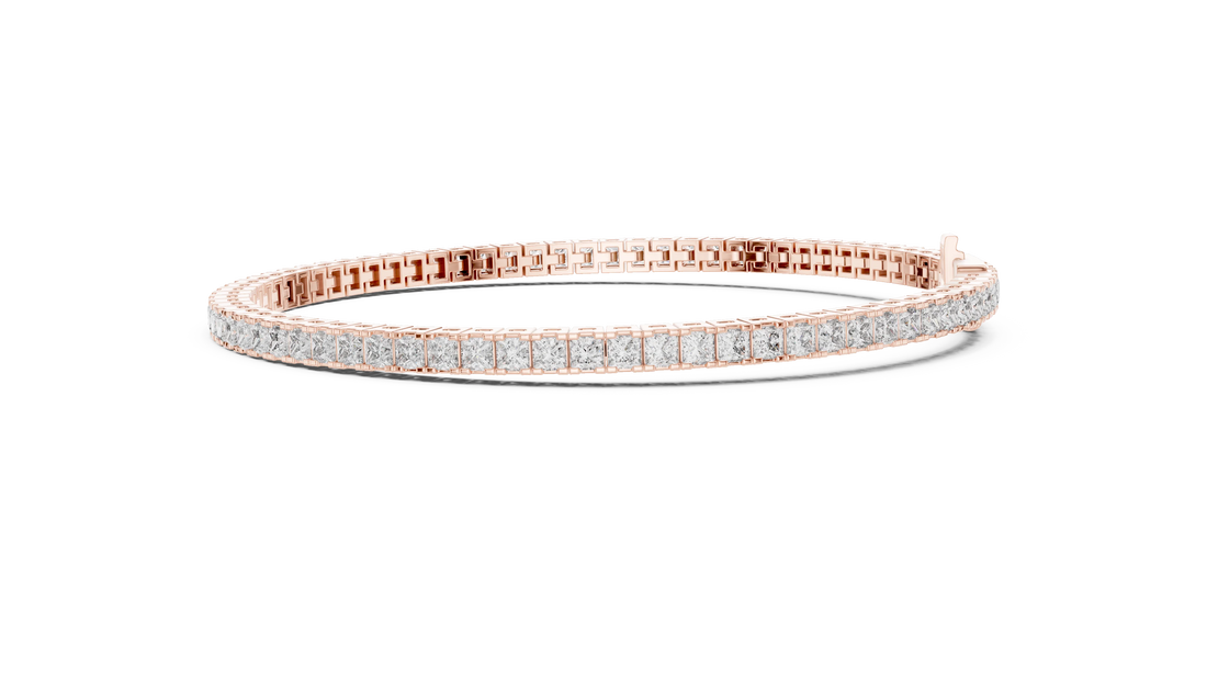 Royal Grid Diamond Tennis Bracelet