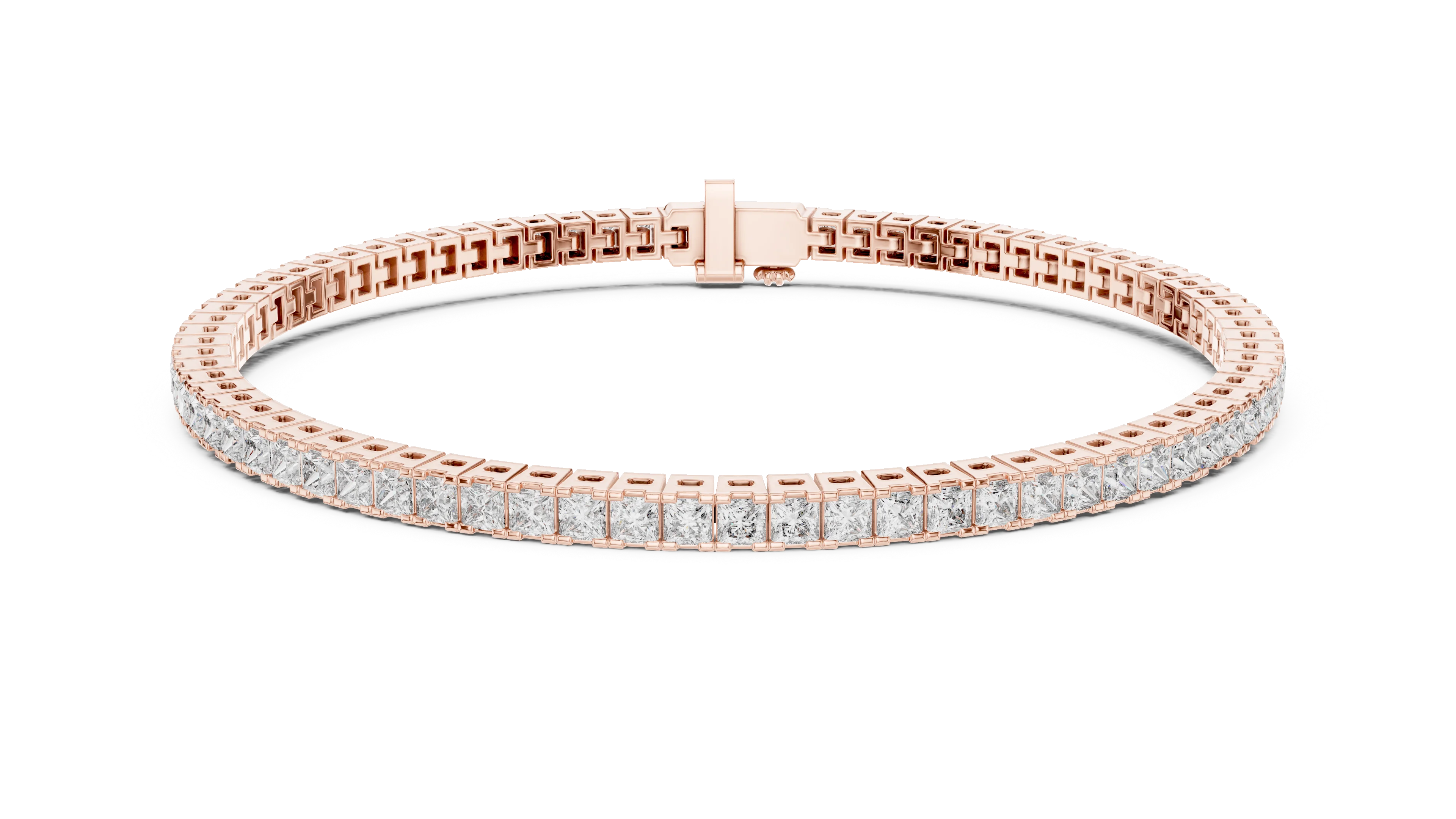 Royal Grid Diamond Tennis Bracelet