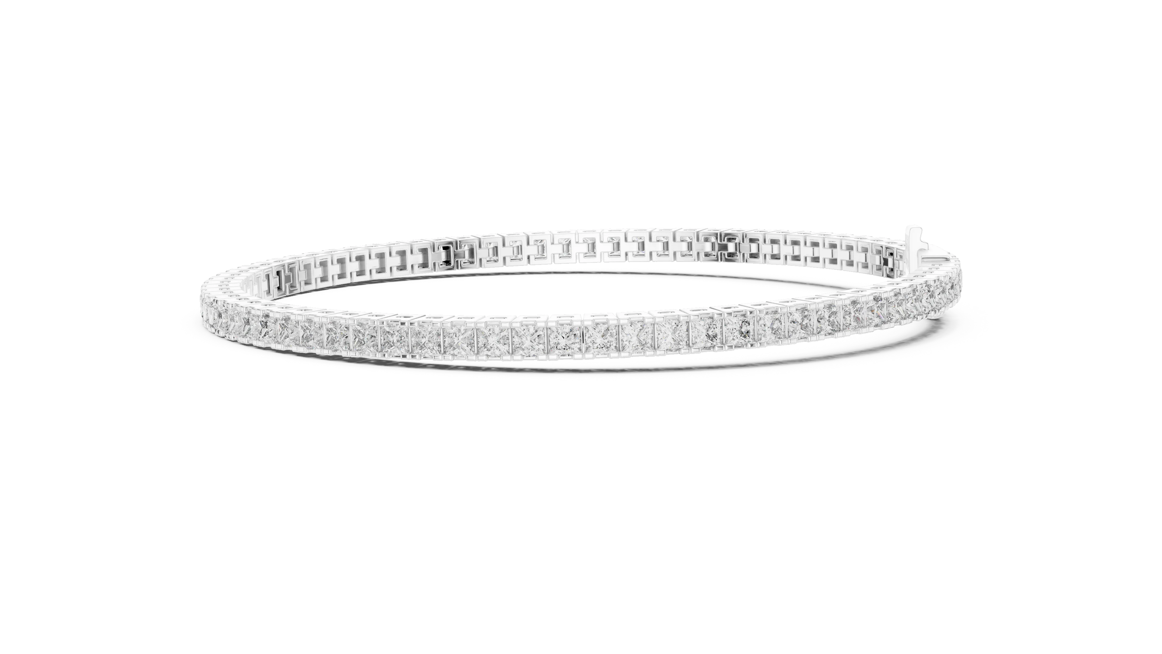 Royal Grid Diamond Tennis Bracelet