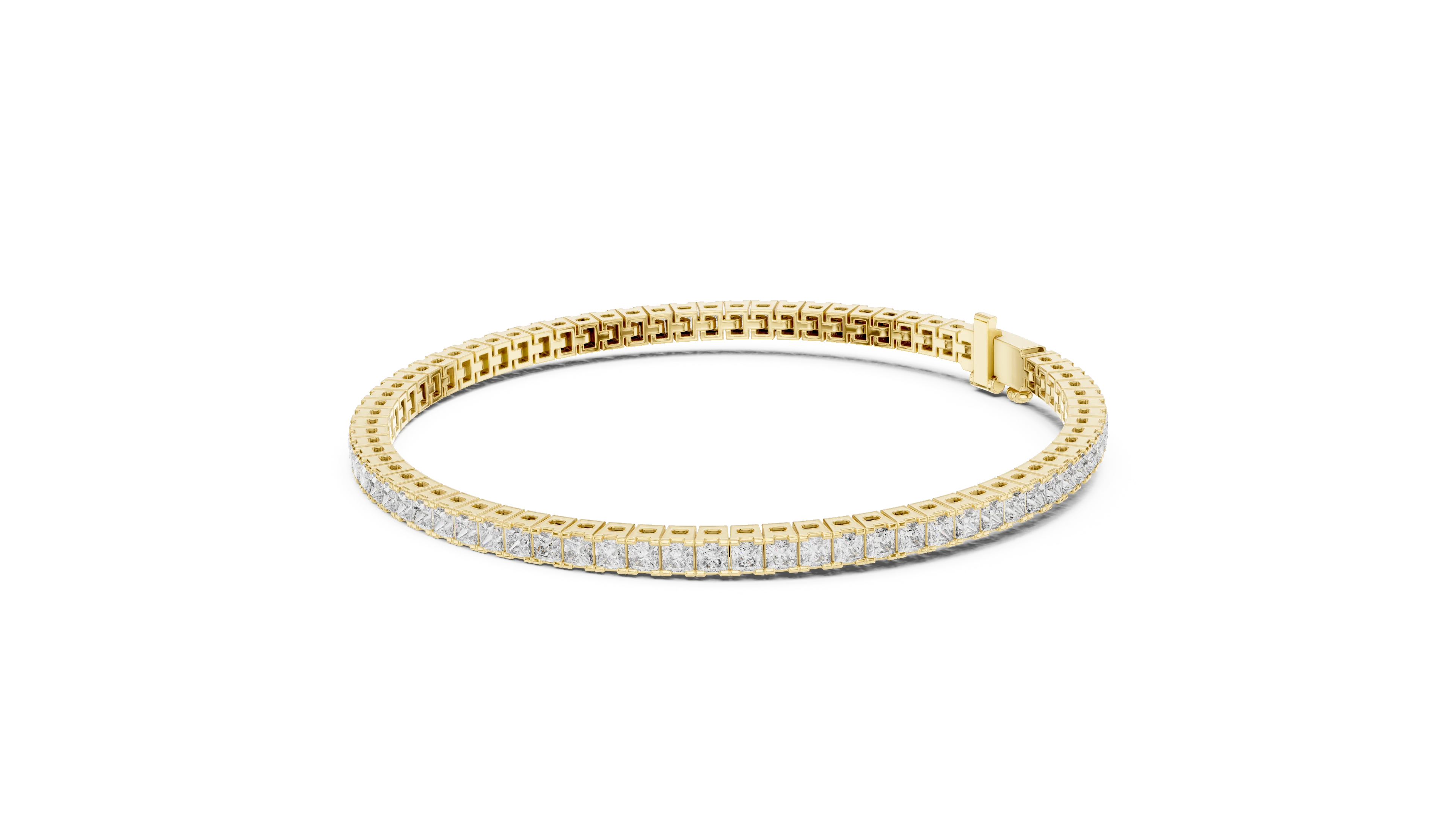 Royal Grid Diamond Tennis Bracelet