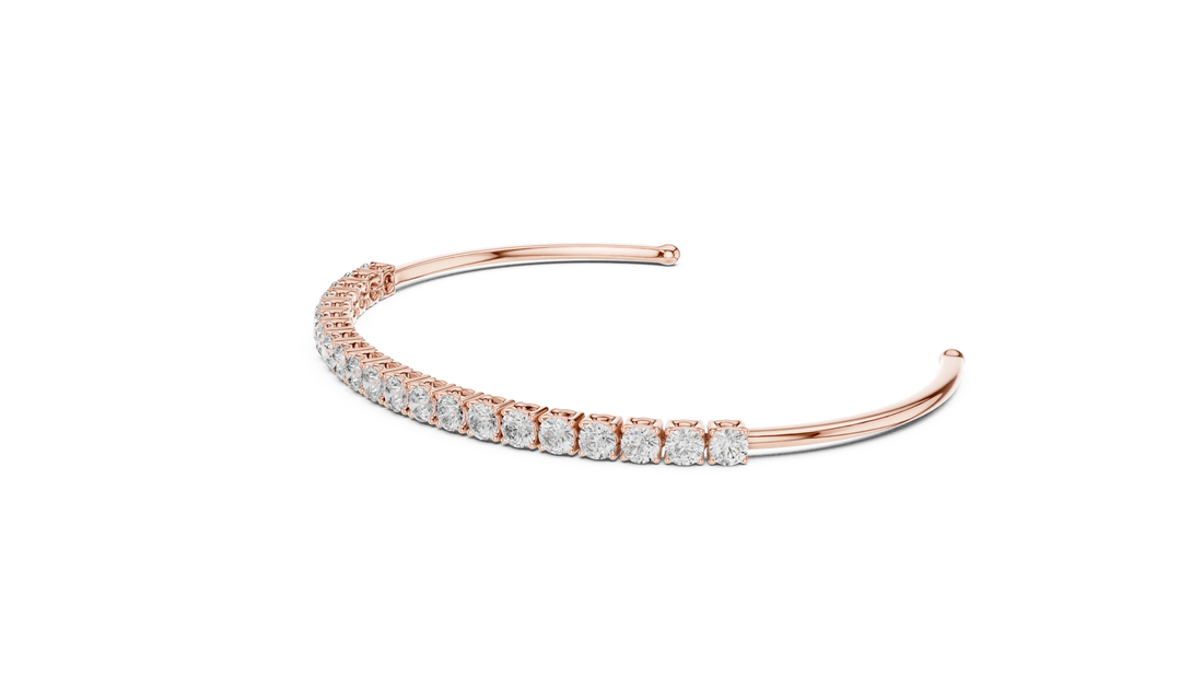 Celeste Curve Diamond Cuff Bracelet