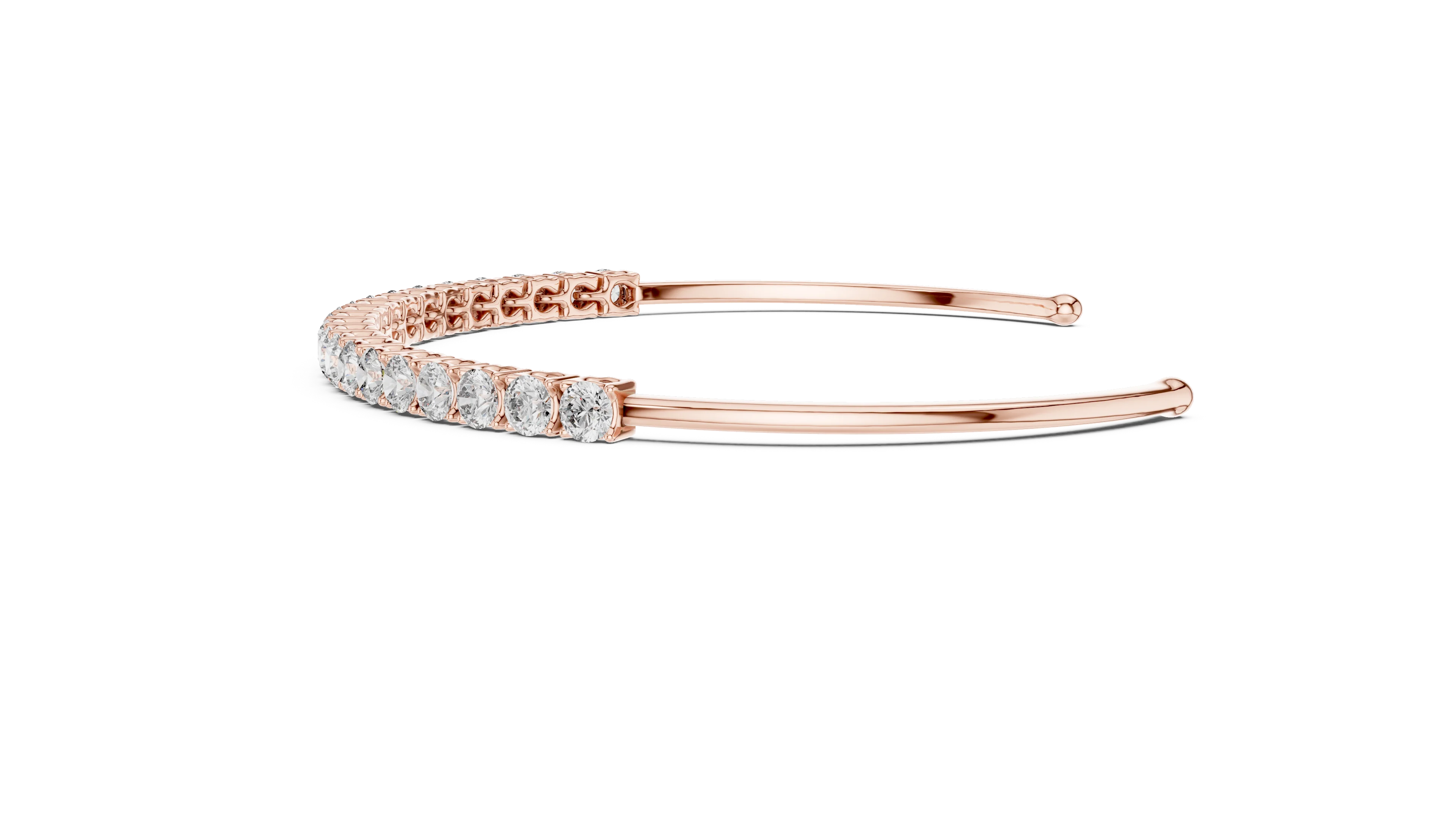 Celeste Curve Diamond Cuff Bracelet