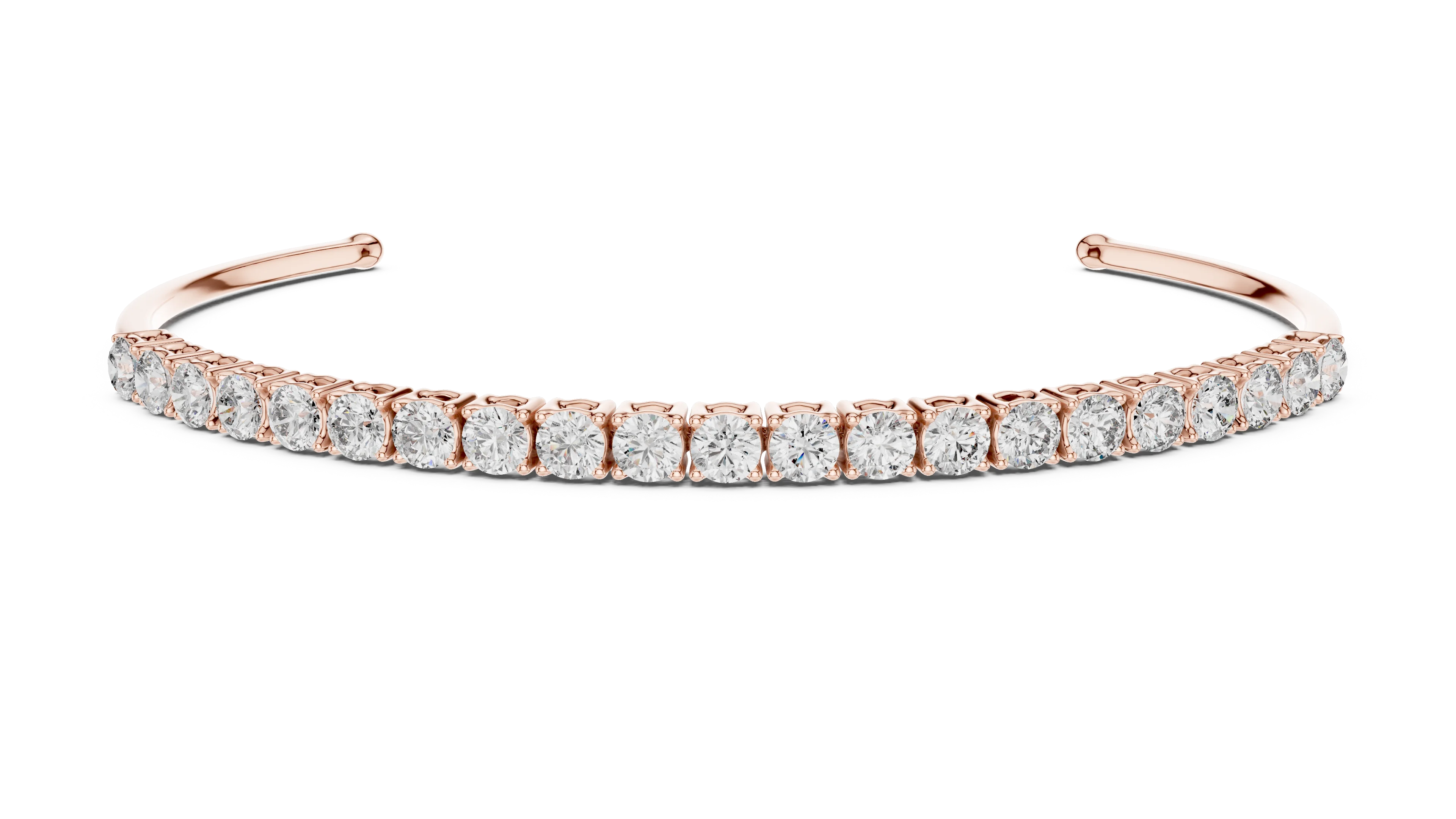 Celeste Curve Diamond Cuff Bracelet