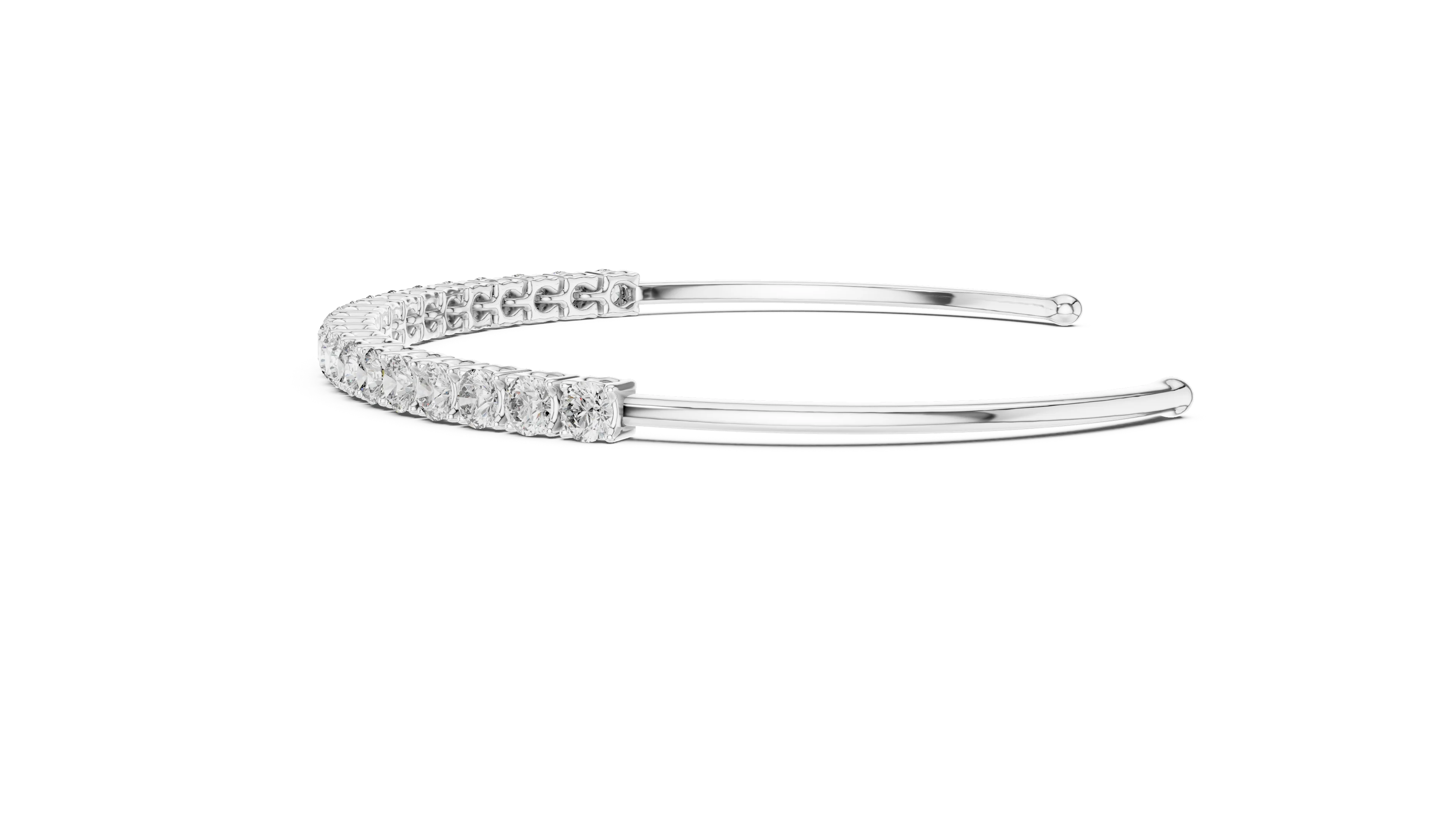 Celeste Curve Diamond Cuff Bracelet