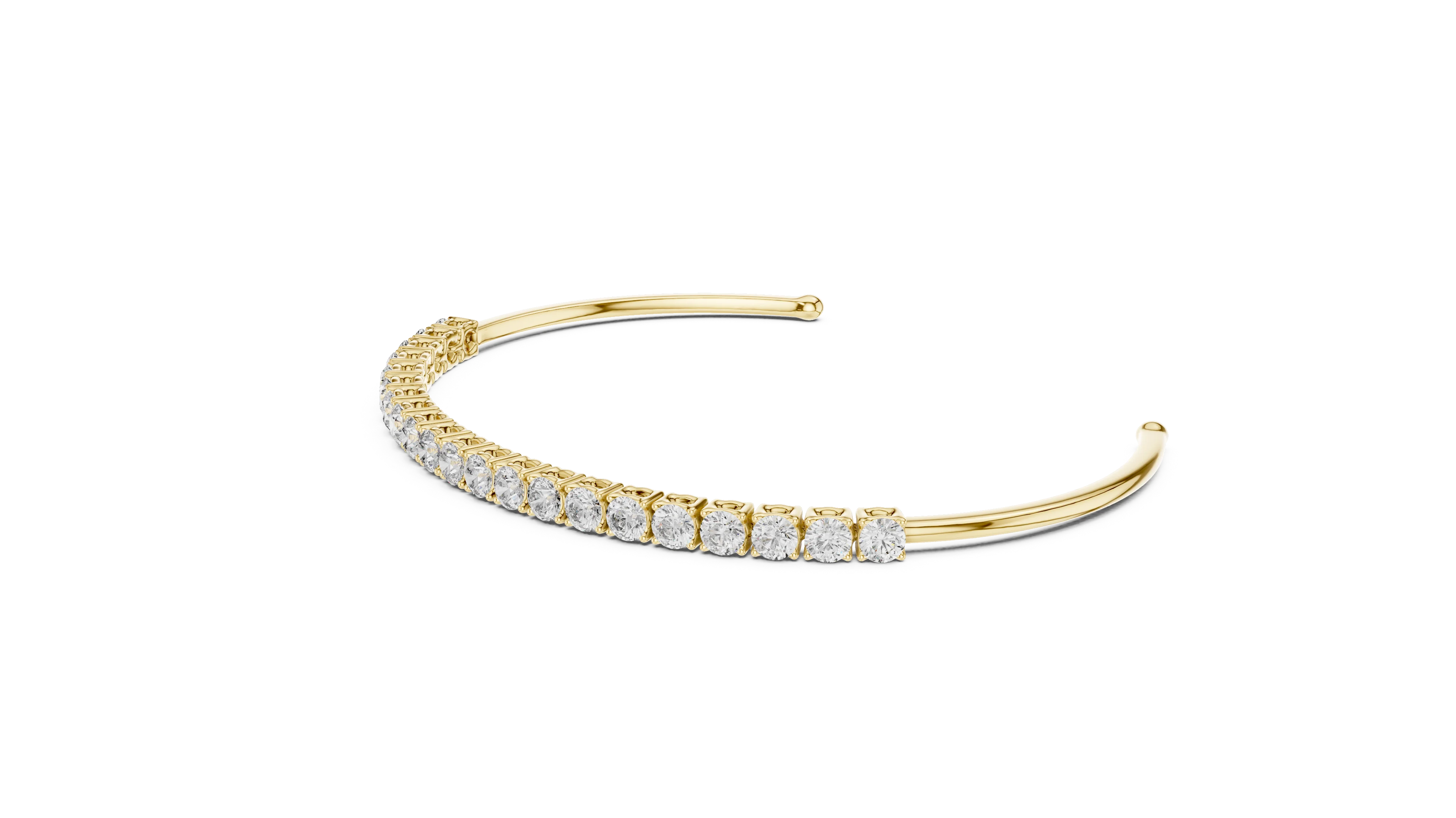 Celeste Curve Diamond Cuff Bracelet