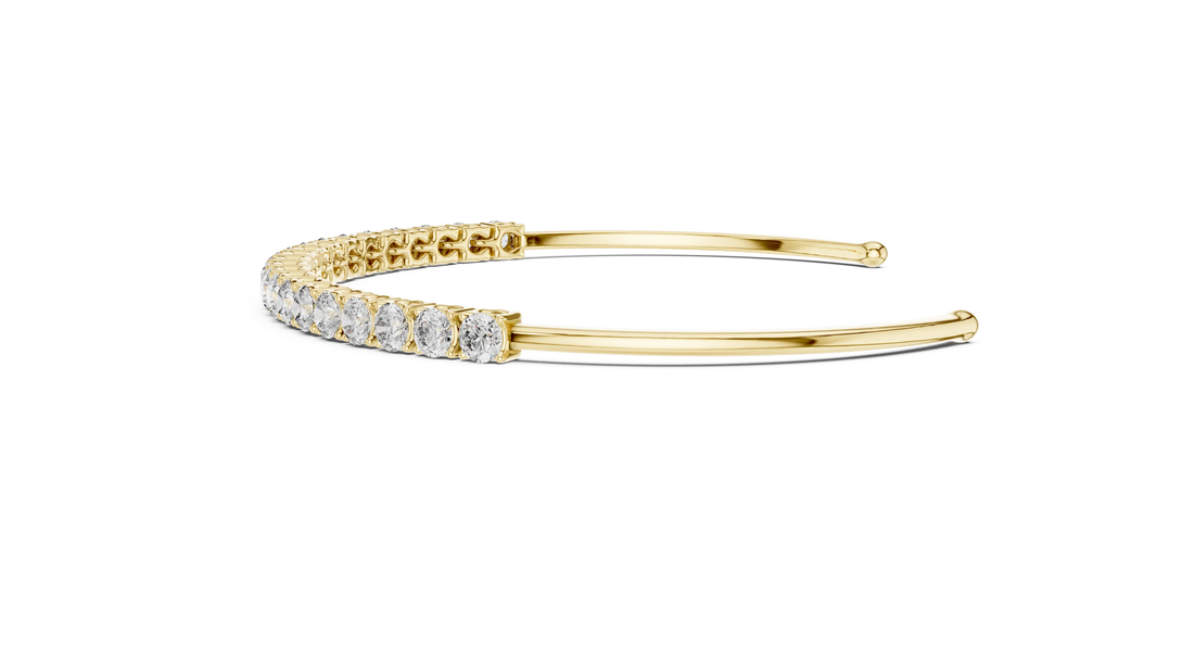 Celeste Curve Diamond Cuff Bracelet