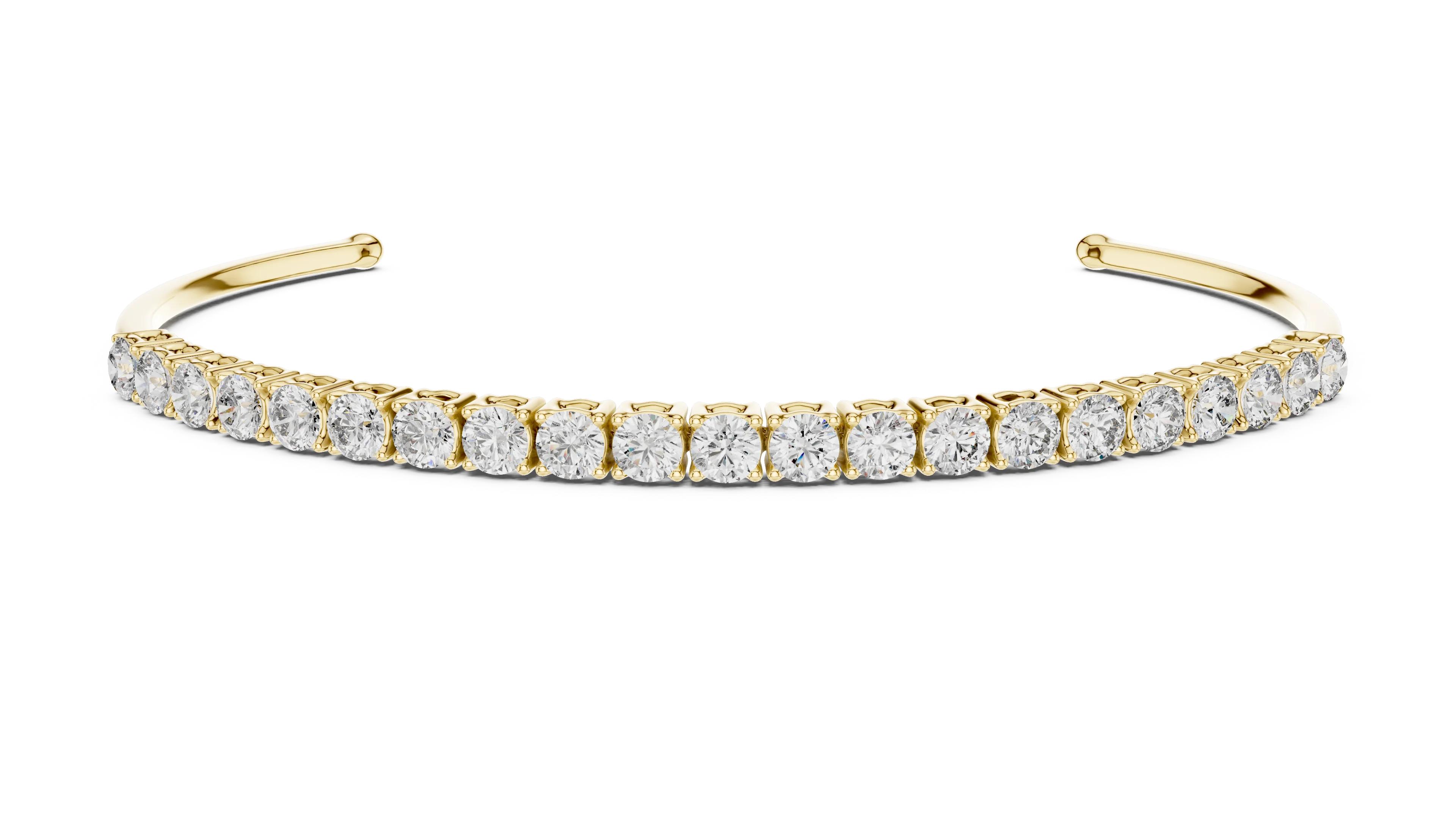 Celeste Curve Diamond Cuff Bracelet